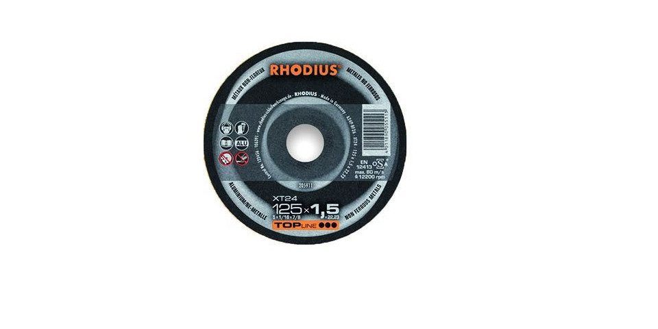 Rhodius Winkelschleifer Rhodius XT24 Extradünne Trennscheibe 125 Ø 125 mm