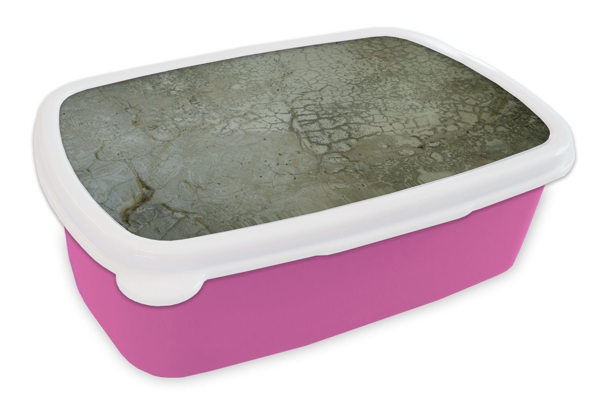 MuchoWow Lunchbox Wand - Grün - Erde, Kunststoff, (2-tlg), Brotbox für Erwachsene, Brotdose Kinder, Snackbox, Mädchen, Kunststoff rosa | Lunchboxen