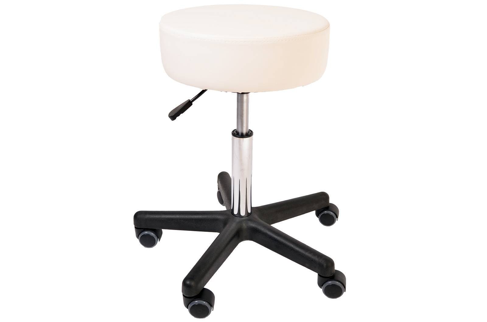 Duke-Handel Drehhocker Rollhocker Fritz, PU-Leder, Universal-Doppelrollen für alle Bodenbeläge