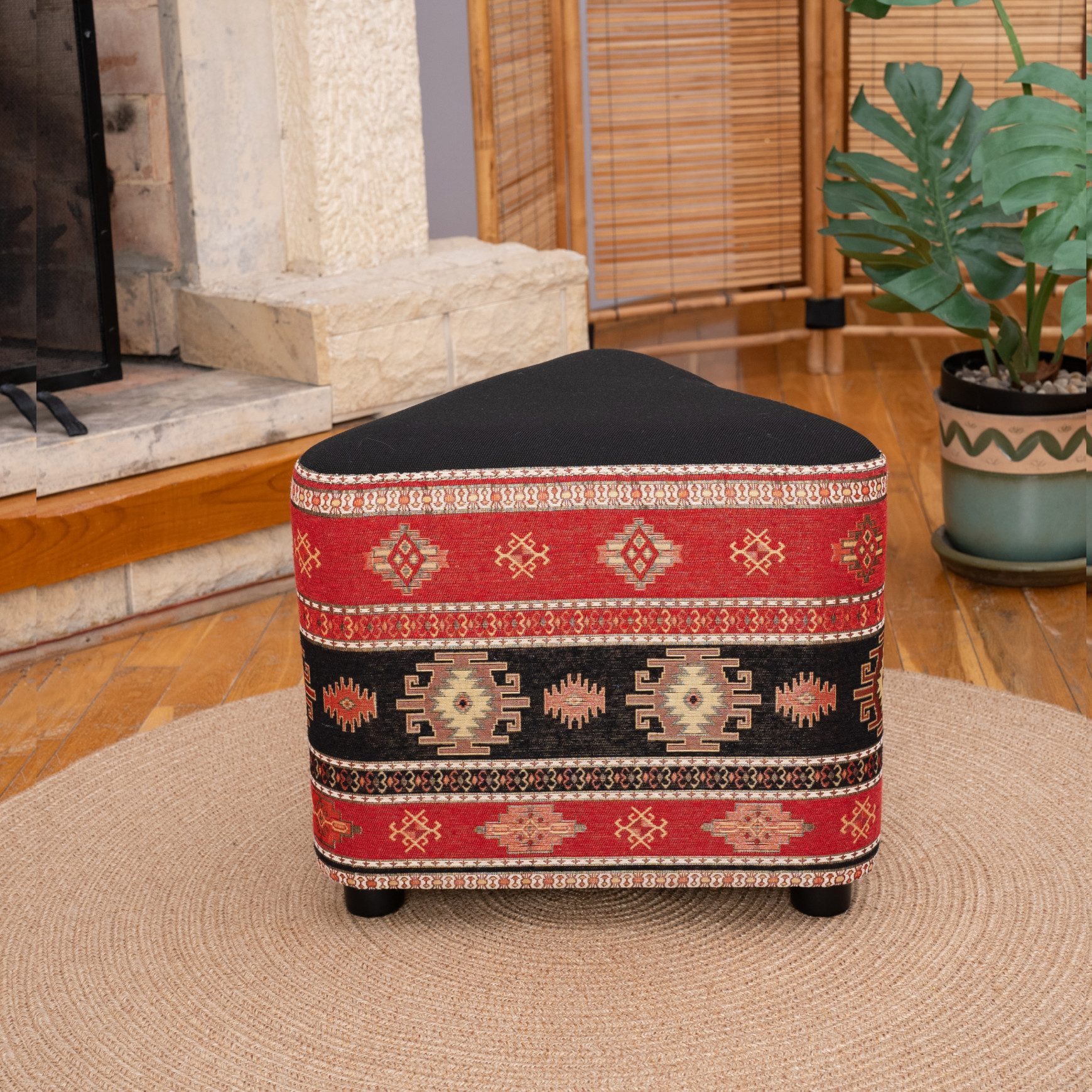 Dekorist Pouf Dekorist Pouf Табуретки, Dreieck Sitzpouf, Sitzhocker, Sitzpuff, Fußhocke