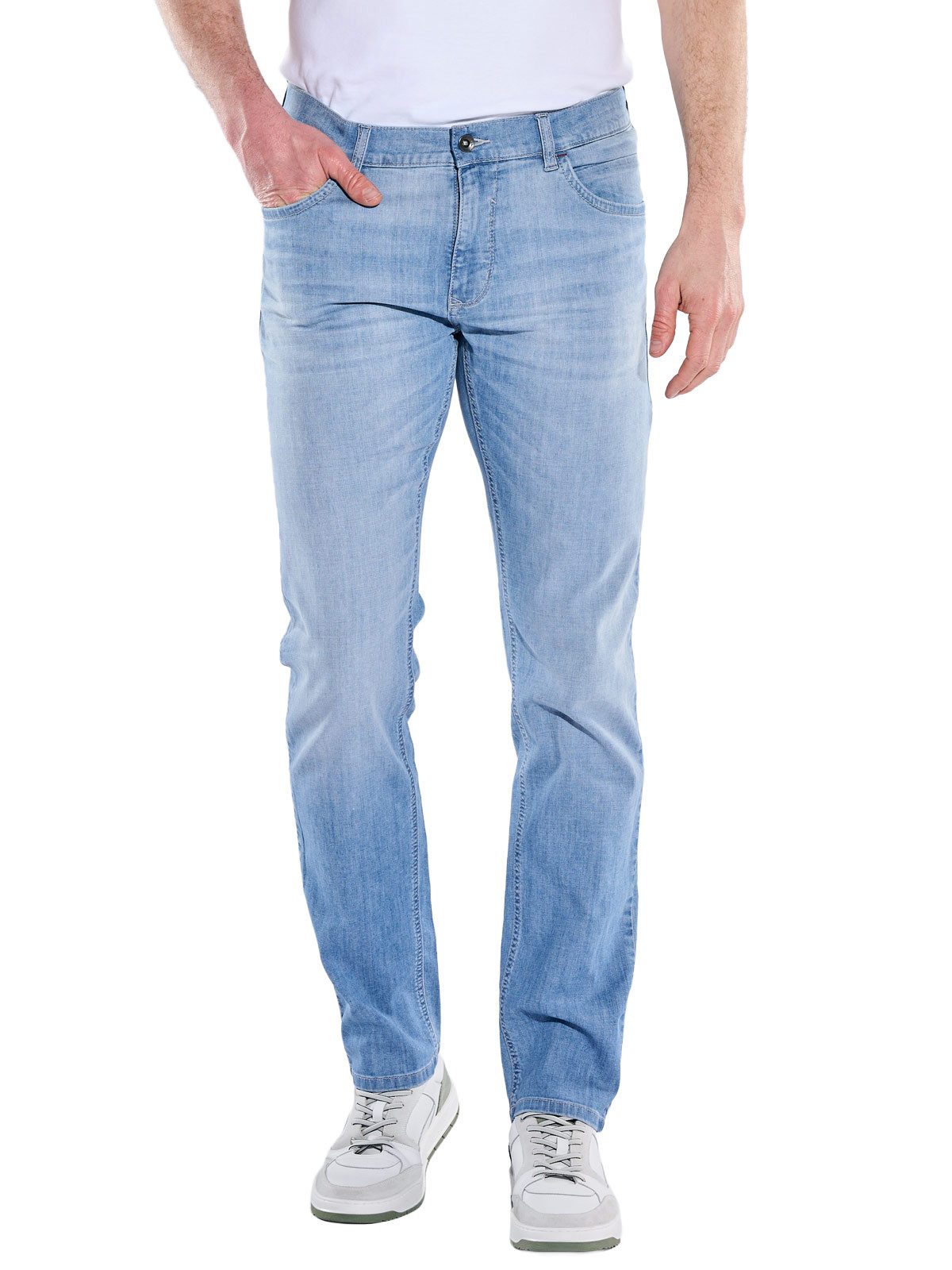 Engbers Stretch-Jeans Herren Light-Weight DENIM, Brilliantblau