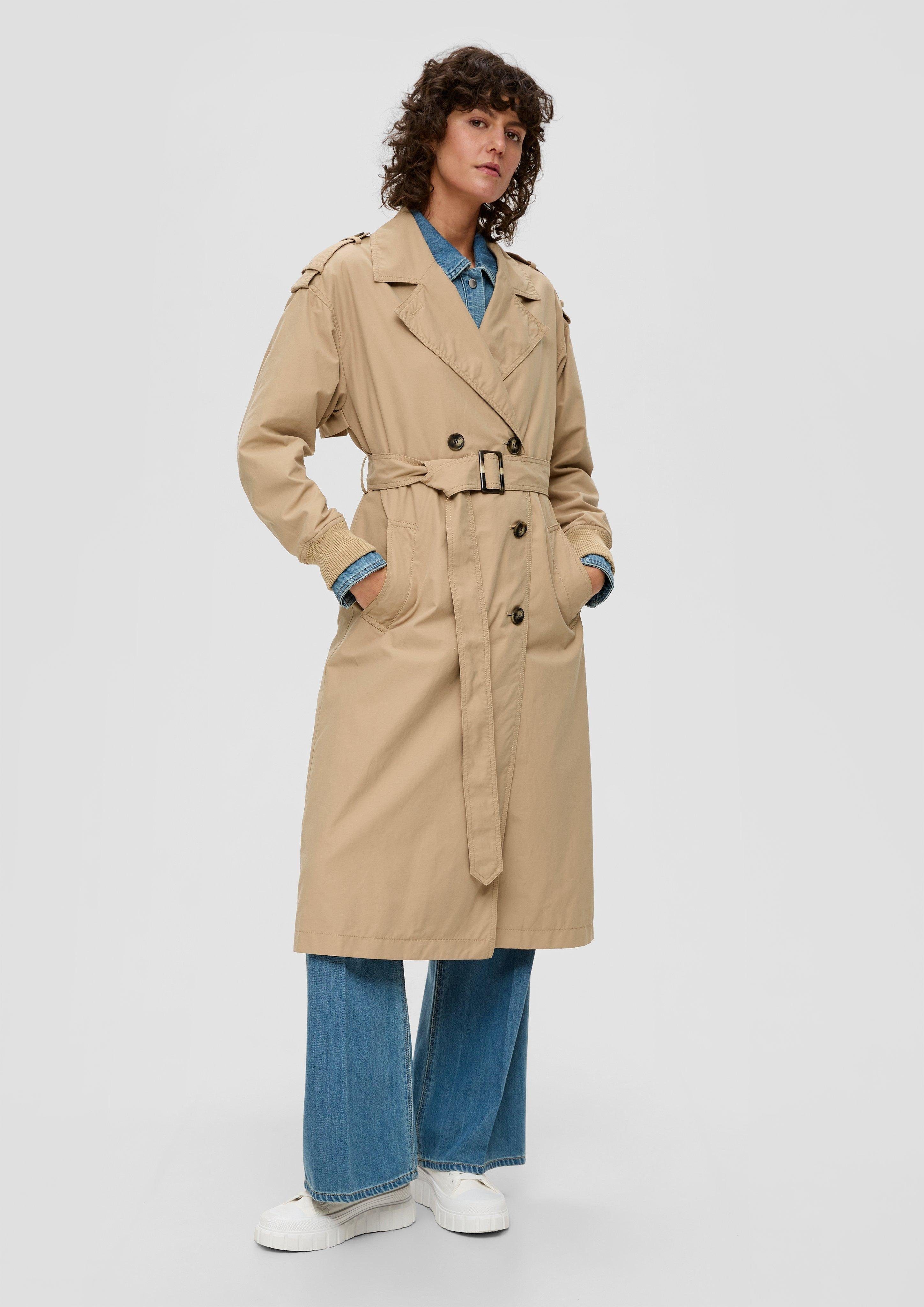 Funktionsmantel Oversize-Mantel mit Ärmeln im Bomber-Stil