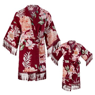 shopandmarry Kimono Kimono im Set für Mama und Tochter, Kimono-Kragen, Bindegürtel, Mini Me Set für Mama und Kinder