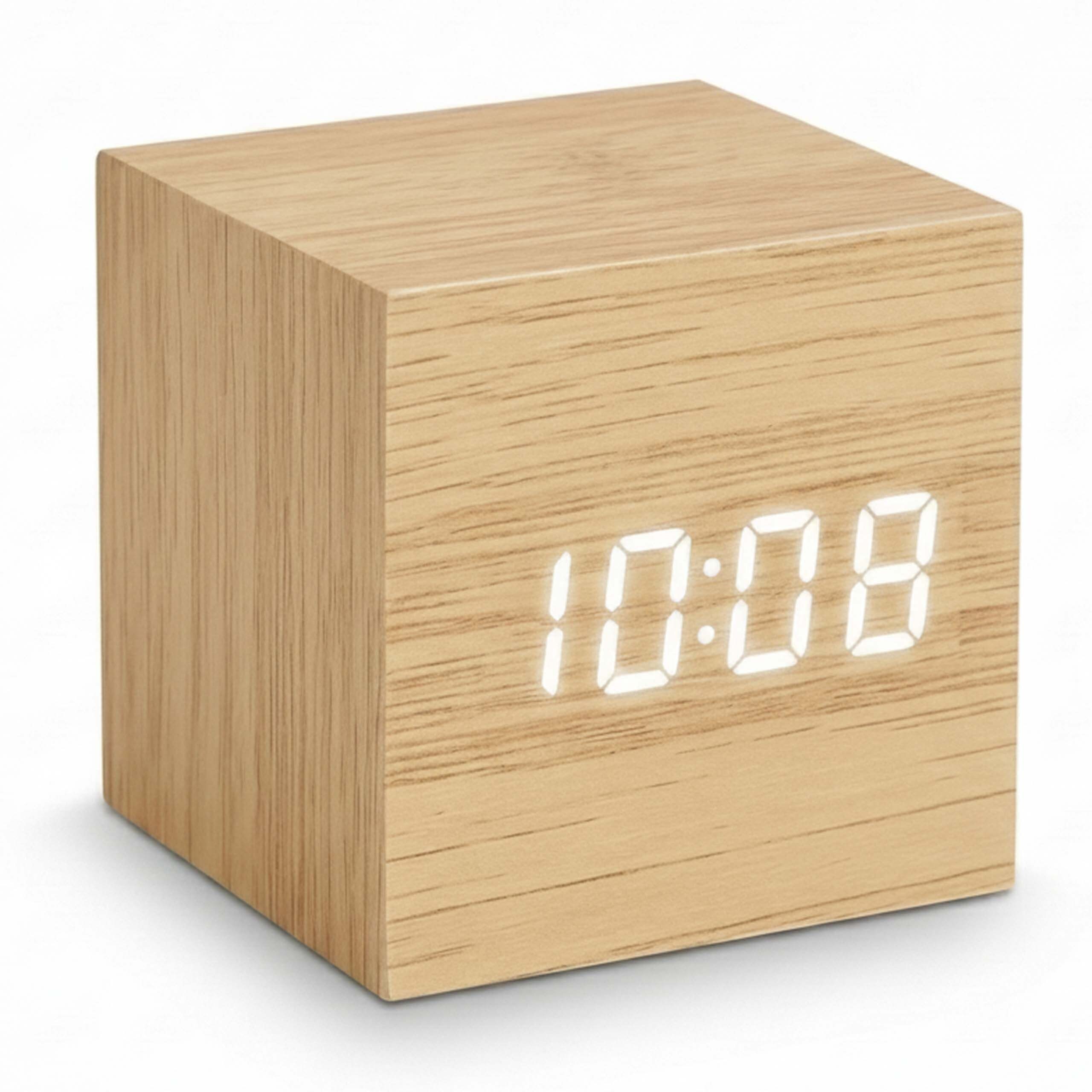 relaxdays Quarzwecker Digitaler Wecker Würfel