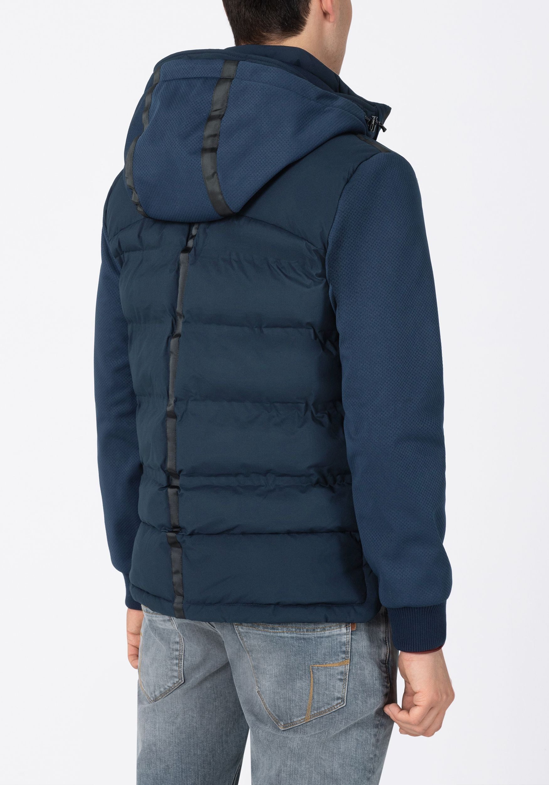 TIMEZONE Blouson wasserfest abnehmbare Kapuze Daunen-Optik Tech Jacket Five