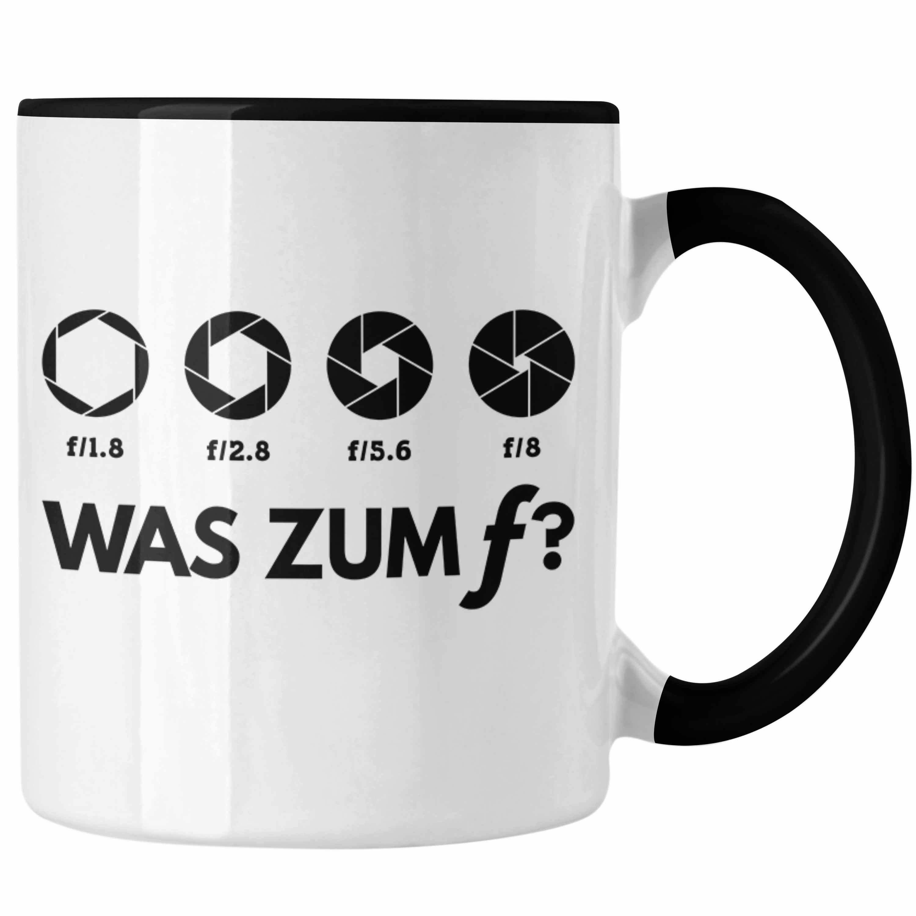 Trendation Tasse Trendation - Geschenkidee Kaffeetasse Witzig Fotograf Fotografie Geschenk lustig Lustige Schwarz Geschenk Zubehör Fotograph Tasse