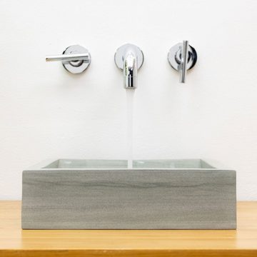 wohnfreuden Aufsatzwaschbecken Sandstein Waschbecken MINI PERAHU 30 cm (Kein Set), 7_4315