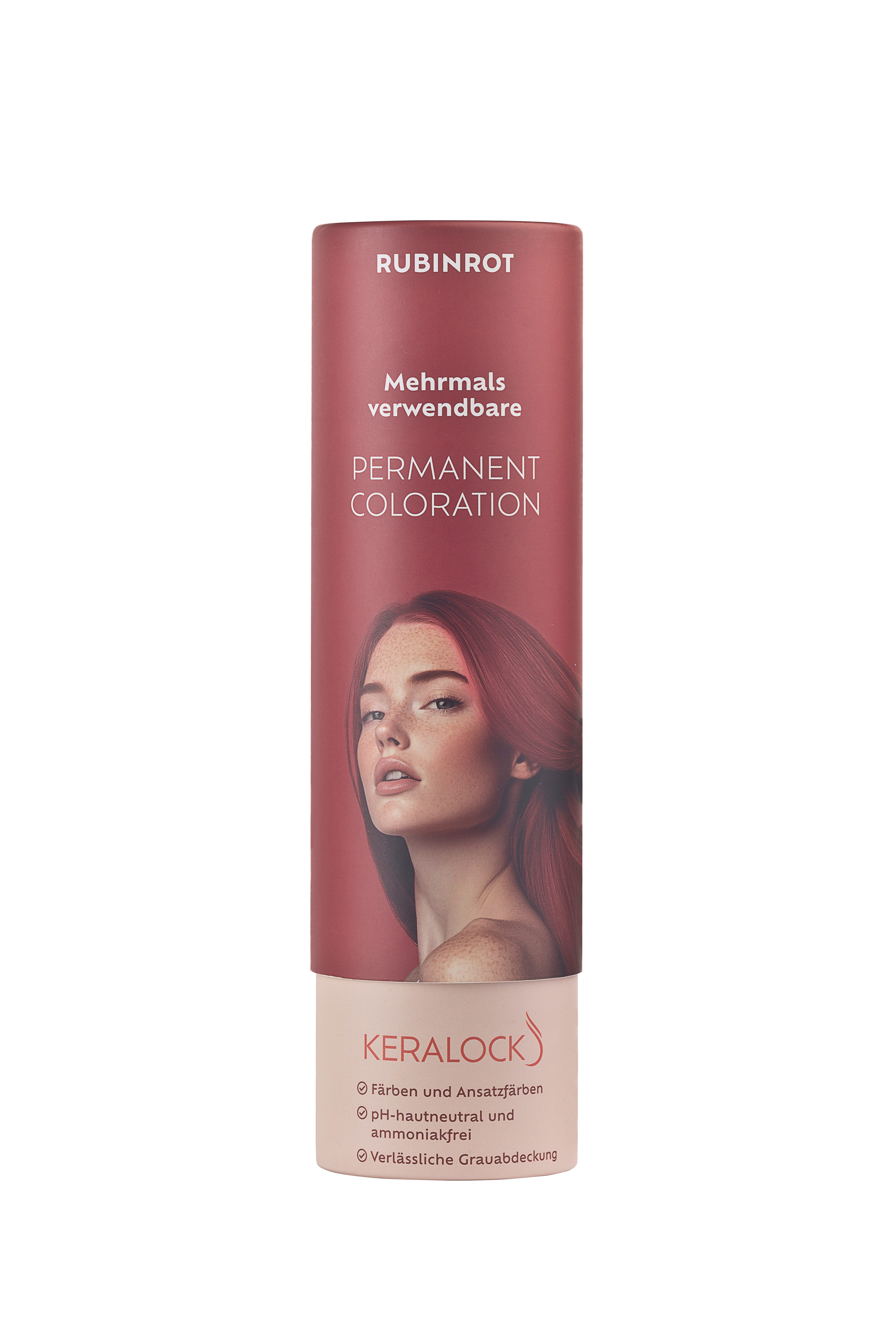 Keralock Haarfarbe Mehrmals Verwendbare Haarfarbe - Ammoniakfrei und pH-hautneutral