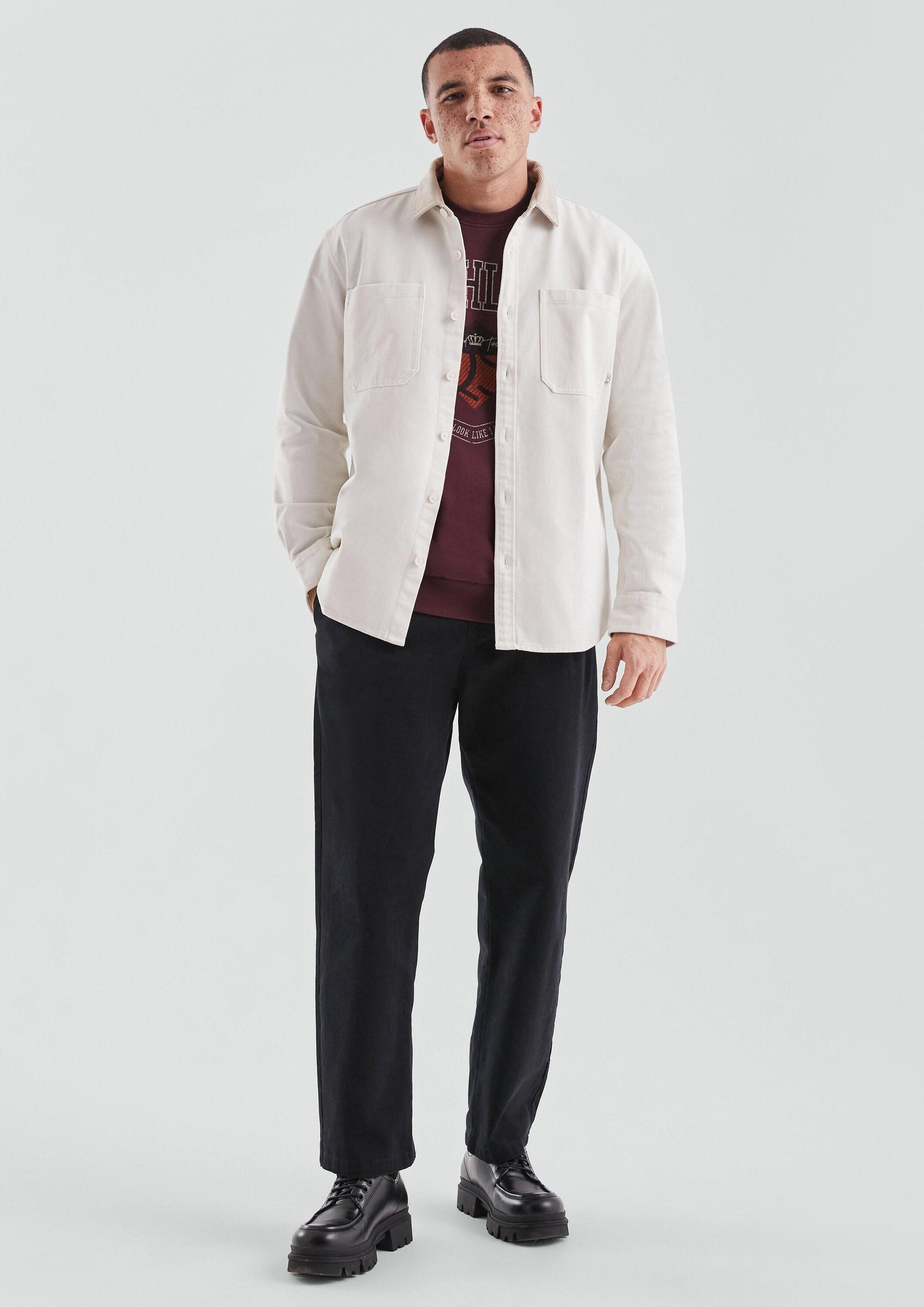 QS Hemdjacke Hemd Relaxed Fit: Overshirt