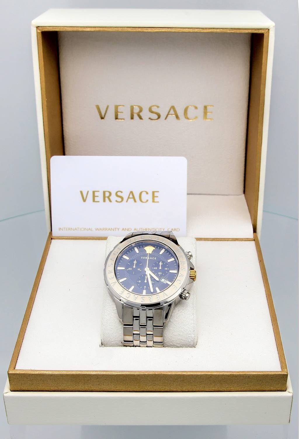 Chrono Schweizer Uhr Versace Signature