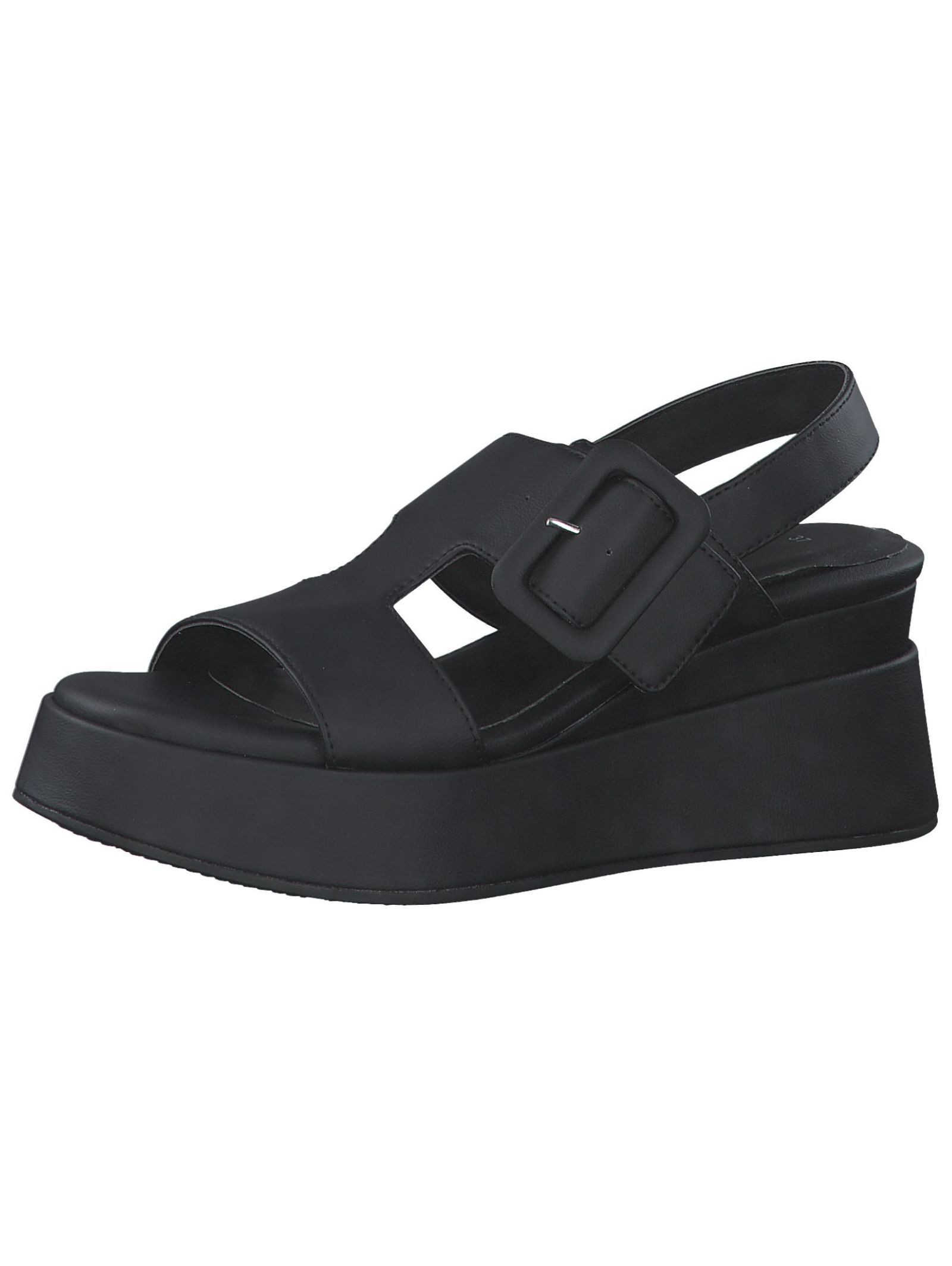 s.Oliver Sandalen Lederimitat/Textil Plateausandaletten günstig online kaufen