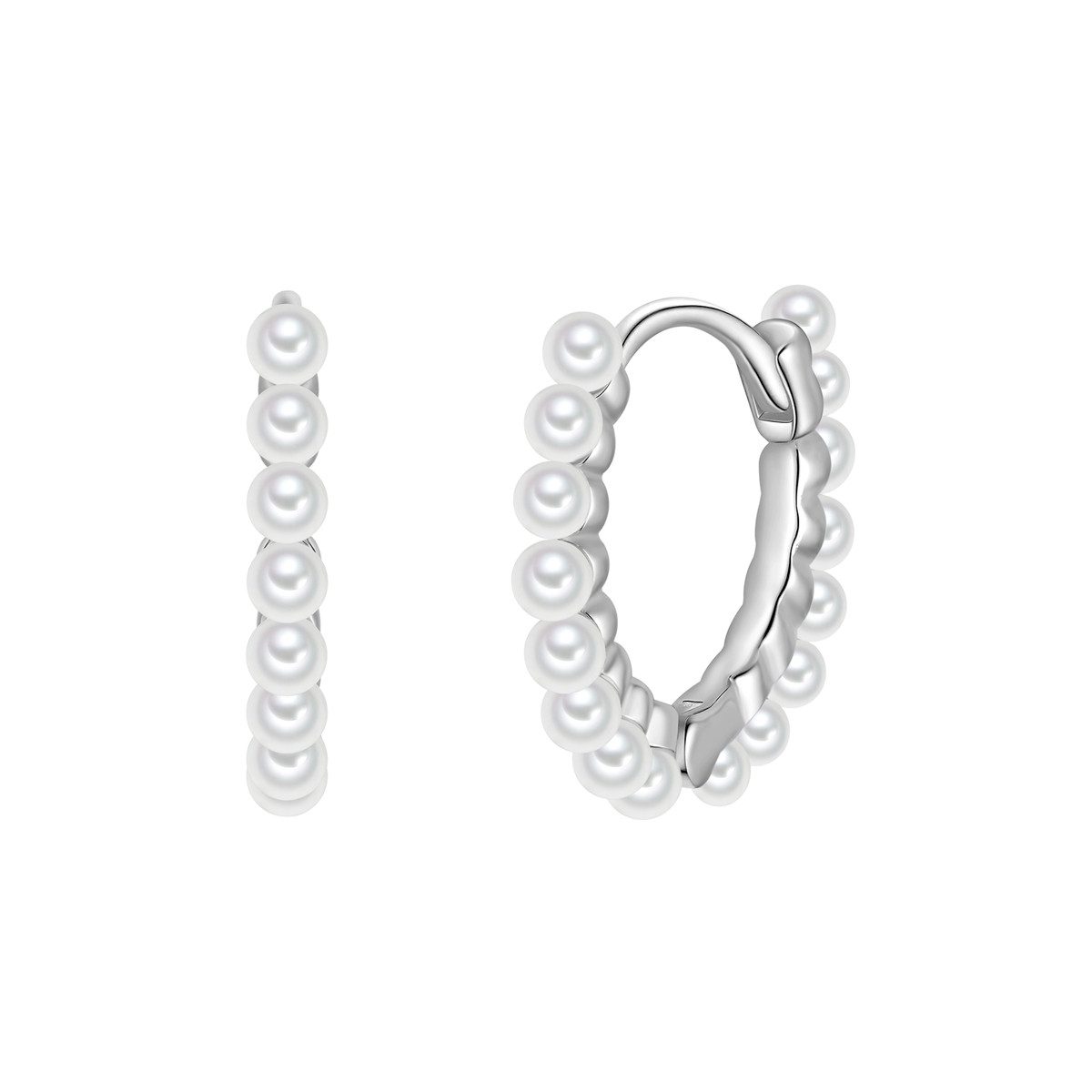 Perlenohrringe silber