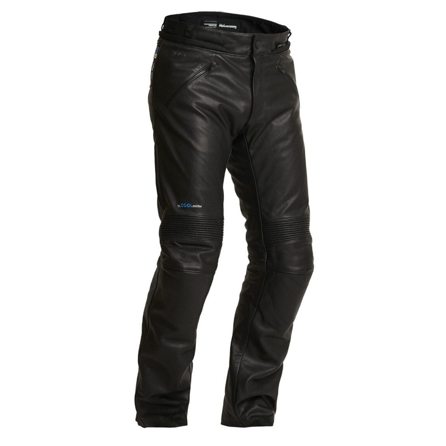 Halvarssons Motorradhose Rinn wasserdichte Motorrad Lederhose Knieprotektoren enthalten,wasserdicht