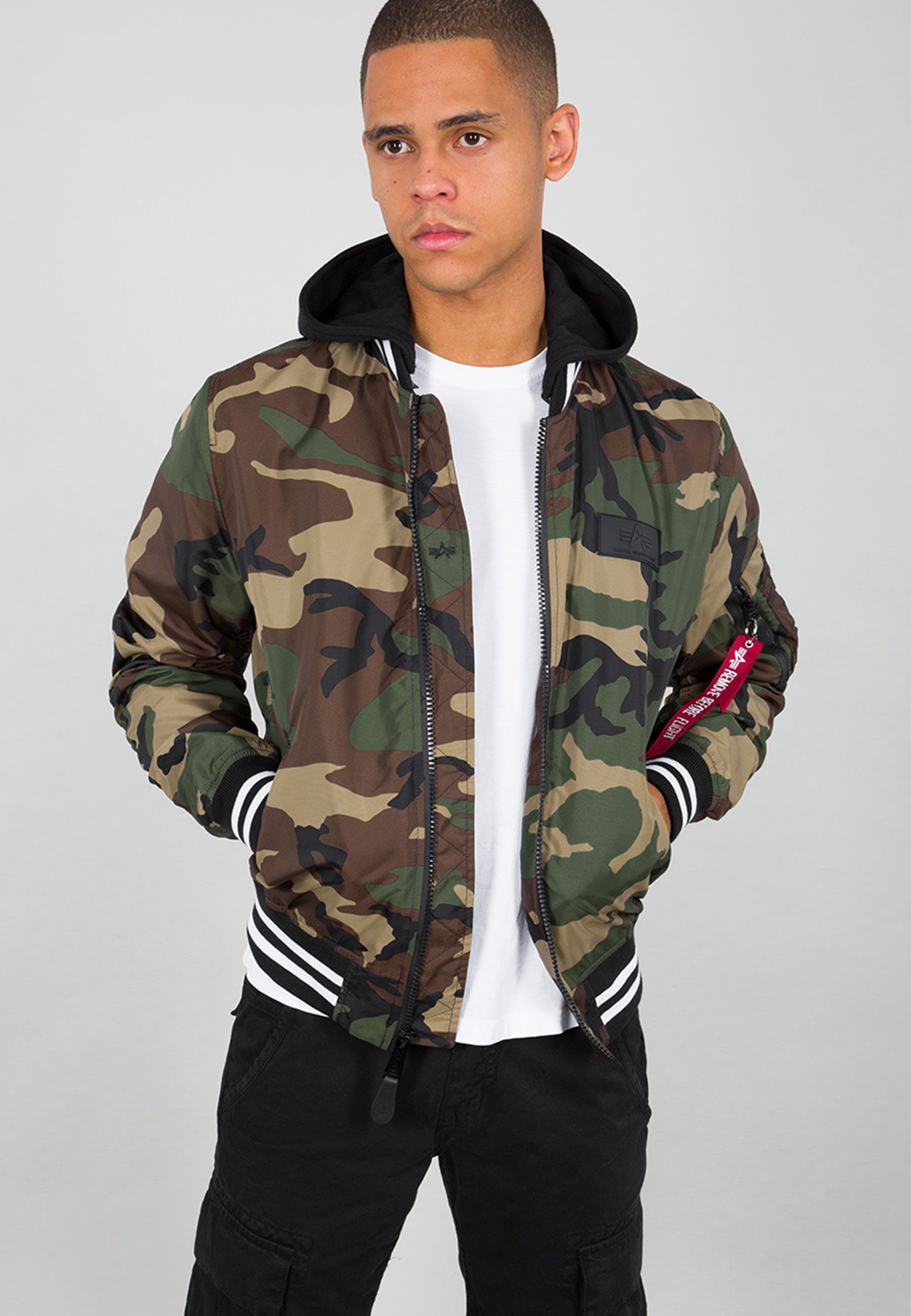 Alpha Industries Bomberjacke Alpha Jackets Bomber camo Flight & wdl - Men 65 Industries