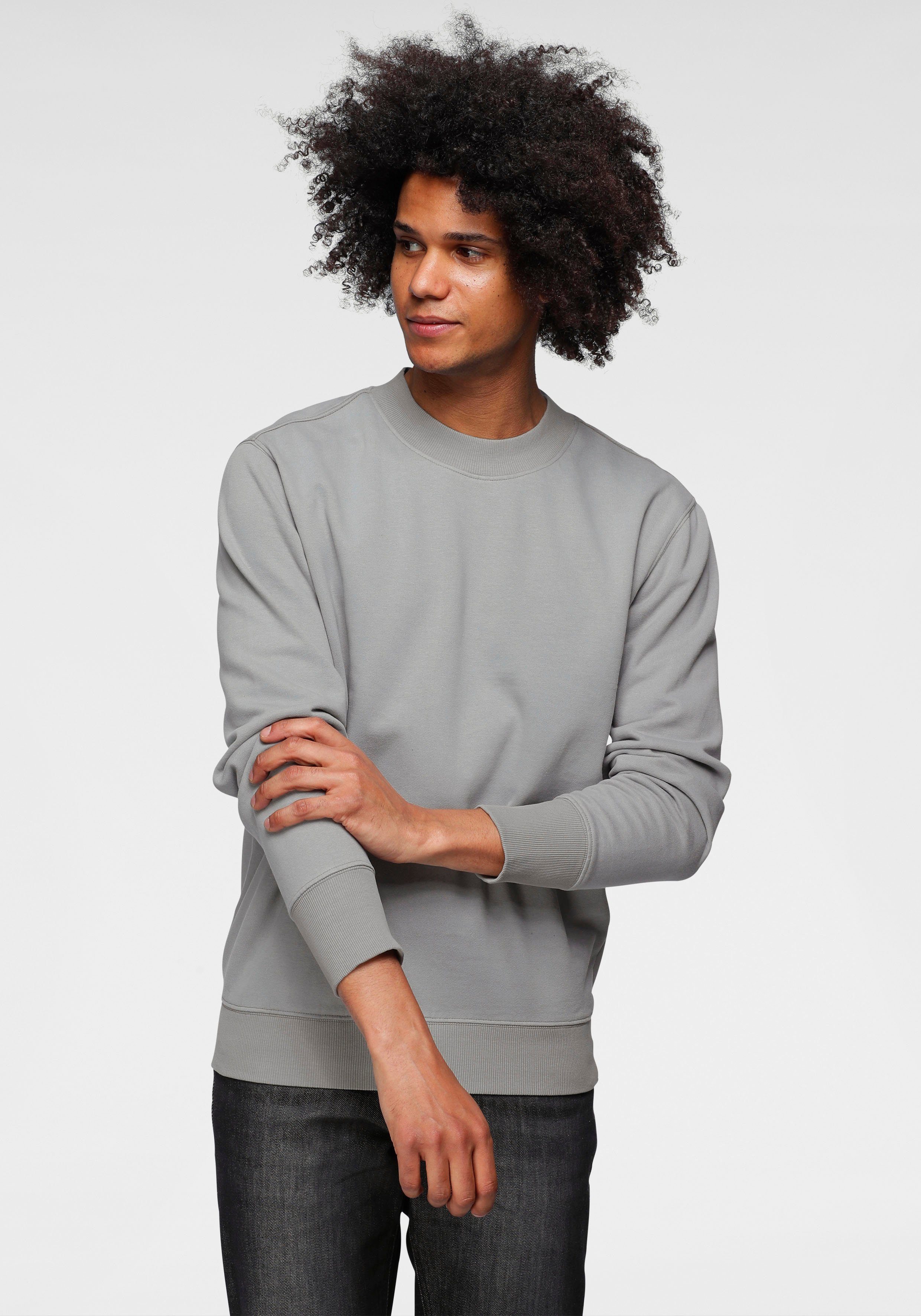 OTTO products Sweatshirt Bio-Baumwolle aus grau