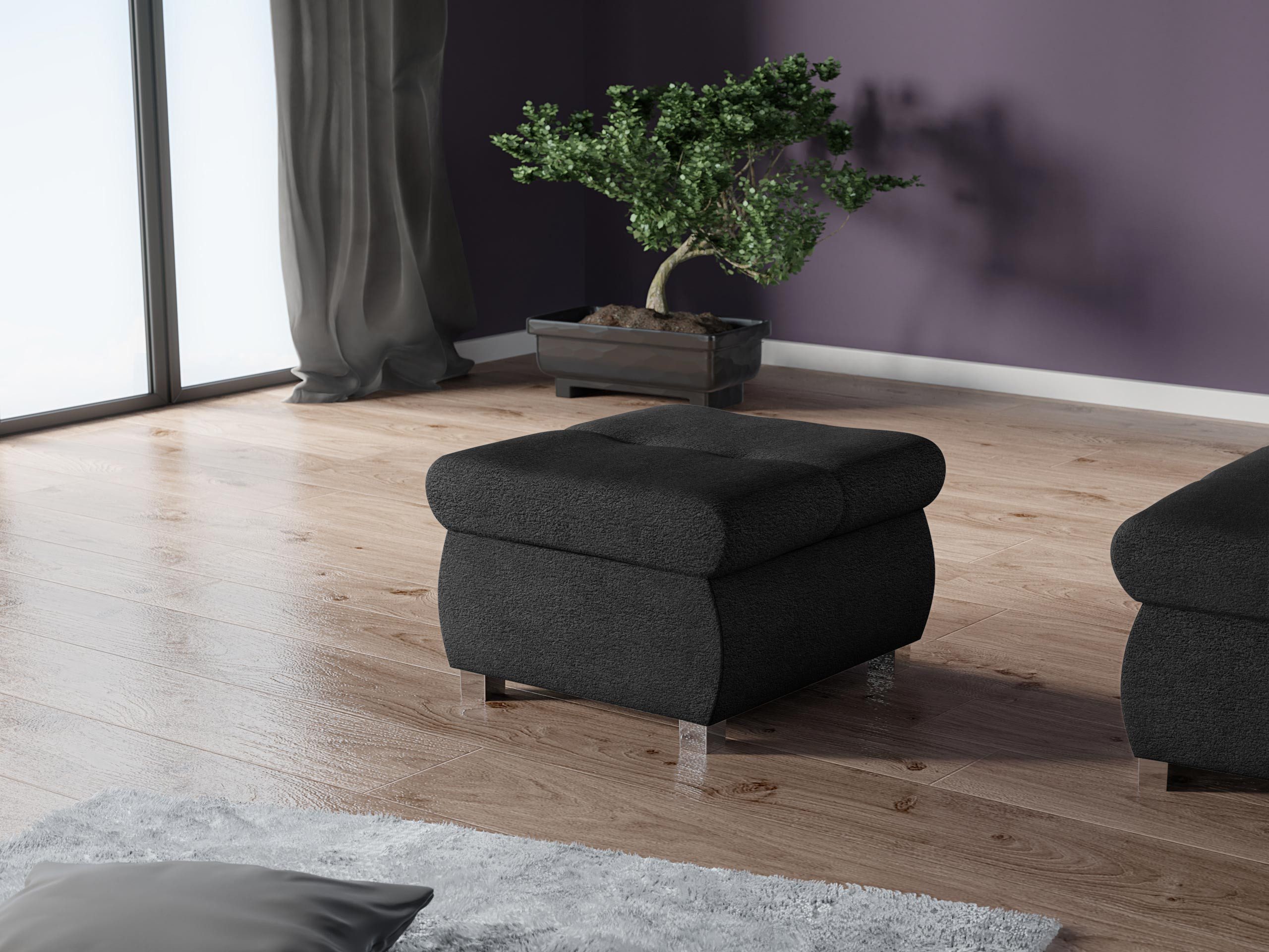MIRJAN24 Polsterhocker Orkan Klein, Holzkonstruktion, 60x60x39 günstig online kaufen