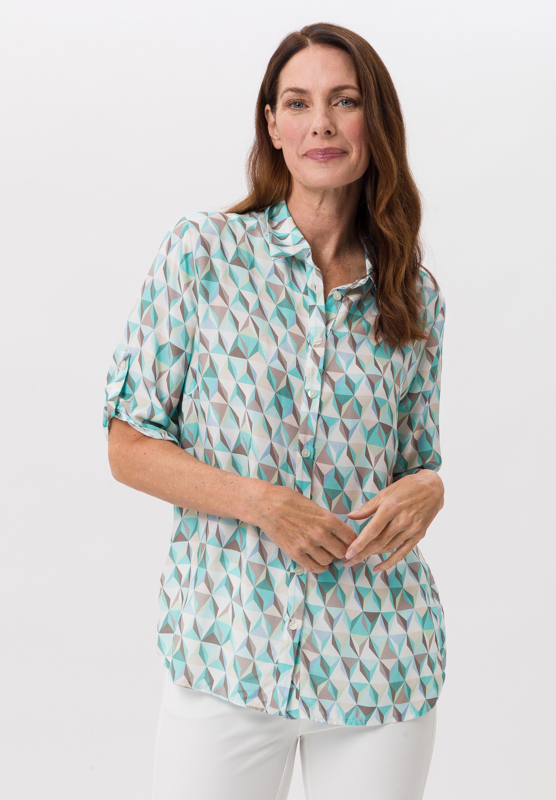 Hemdbluse im Graphikprint
