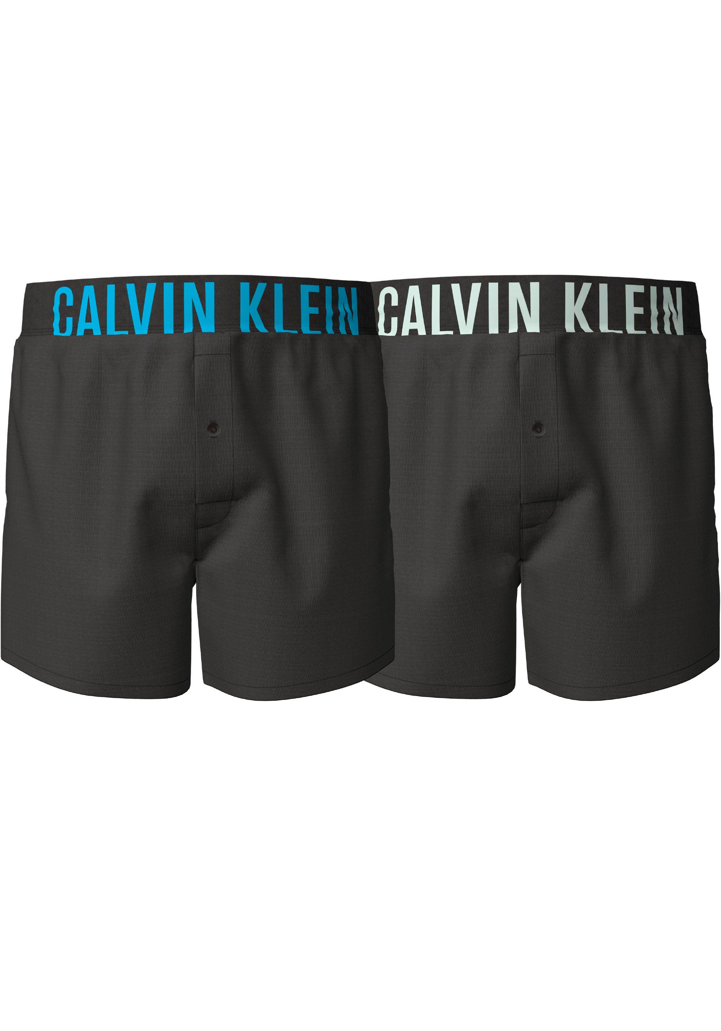 Calvin Klein Underwear Boxer BOXER SLIM 2PK (Packung, 2er-Pack) mit Calvin  Klein Logo-Elastikbund
