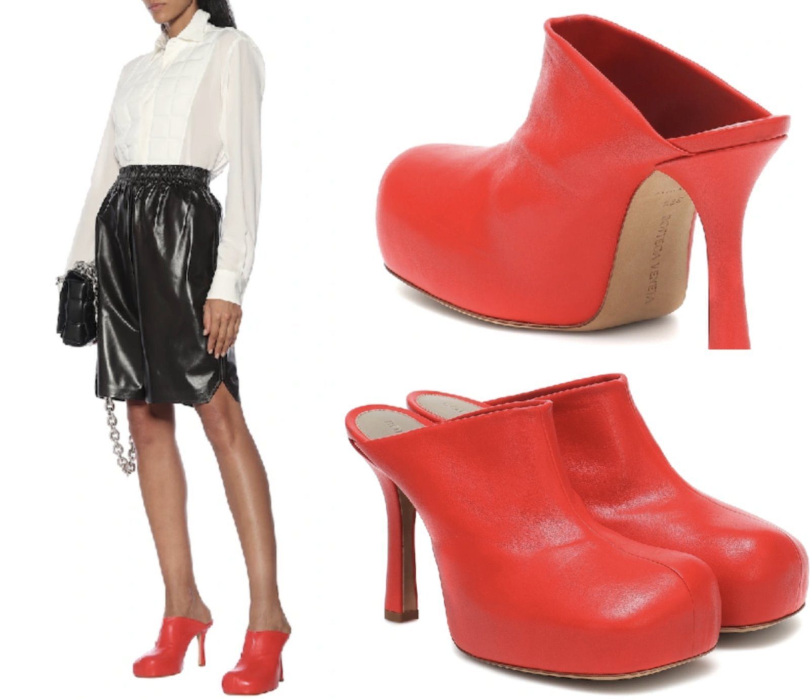 BOTTEGA VENETA BOTTEGA VENETA BV BOLD MULES DOT Heels Pumps Shoes Moccasins Кросівкиs Sandale