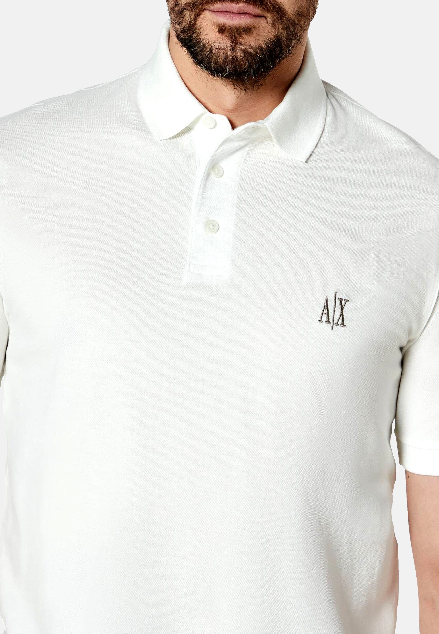 AIX ARMANI EXCHANGE Poloshirt Poloshirt Kurzarmshirt mit Polokragen (1-tlg., 1)