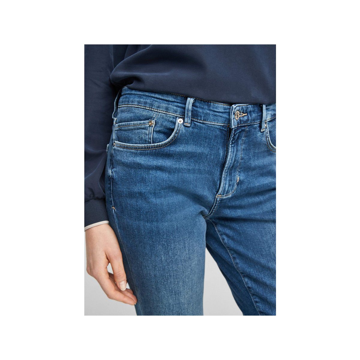 regular (1-tlg) Slim-fit-Jeans s.Oliver blau