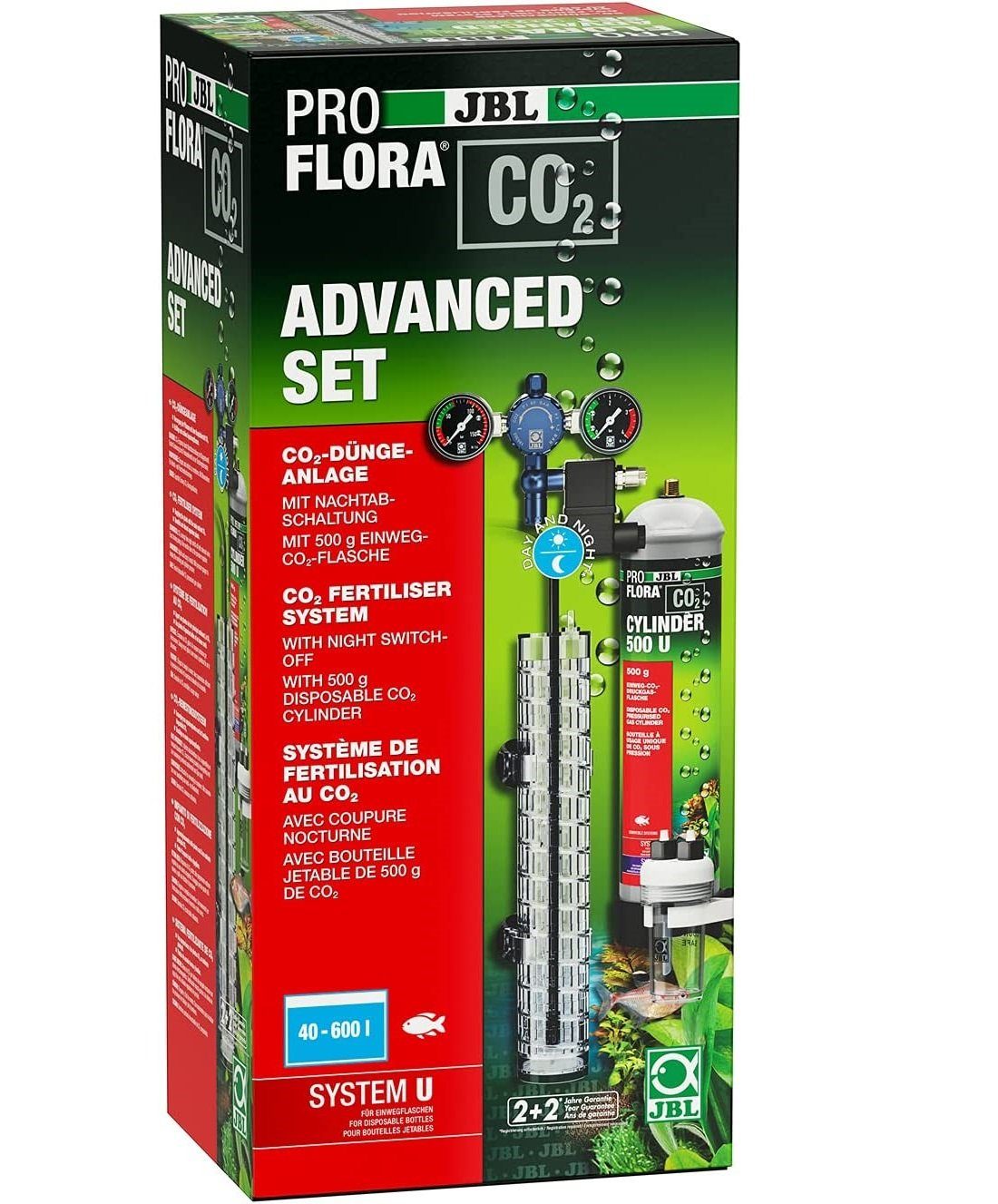 JBL GmbH & Co. KG CO2 Diffusor JBL Proflora CO2 System U Advanced Set Düngeanlage, CO2 Düngeanlage