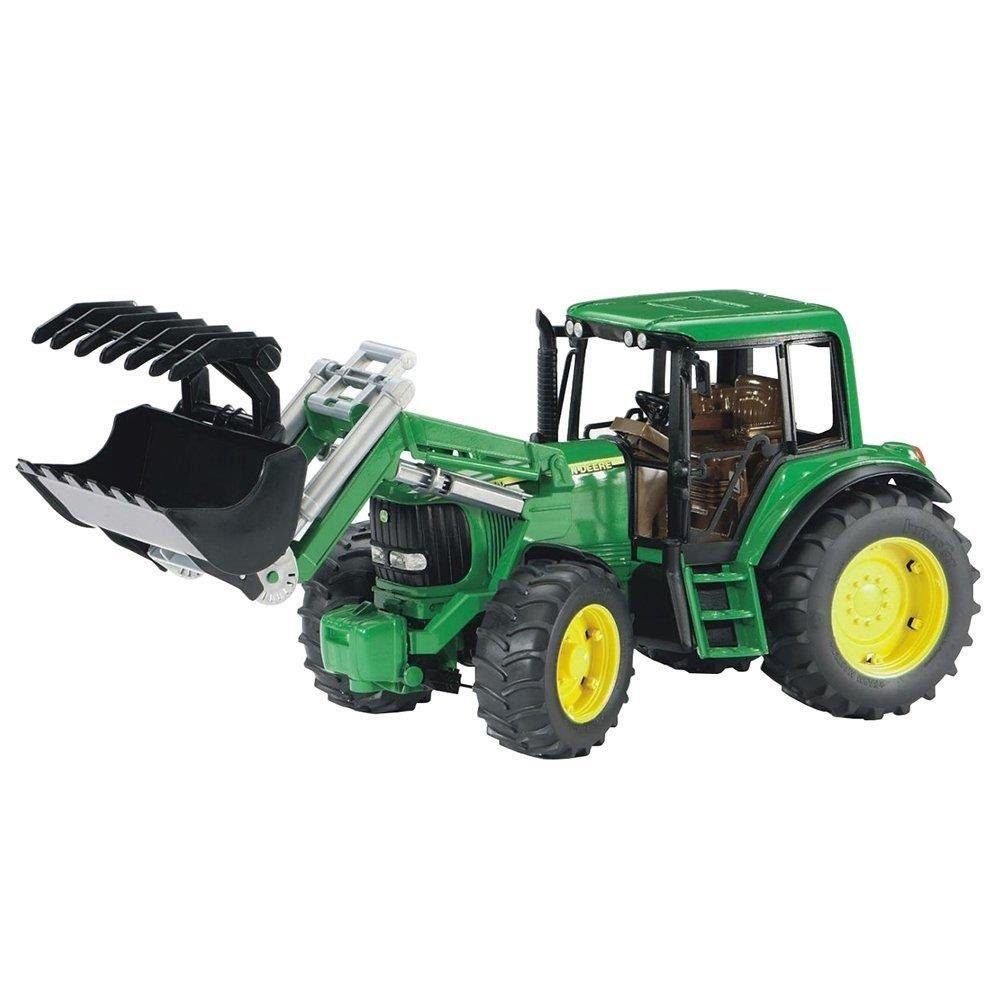 Bruder® Spielzeug-Traktor John Deere 6920 mit Frontlader, Radlader, Spielzeugauto, Modellauto