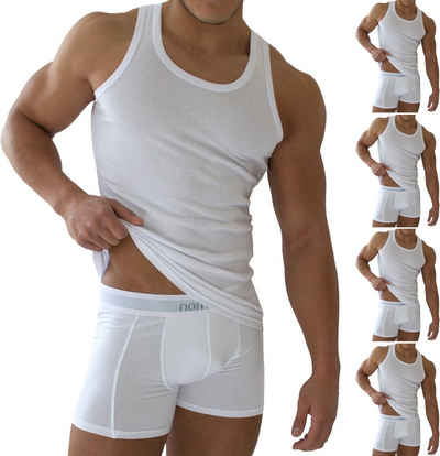 normani Unterhemd »5 Stück Herren-Unterhemd Feinripp Weiß« mit Feinrippung