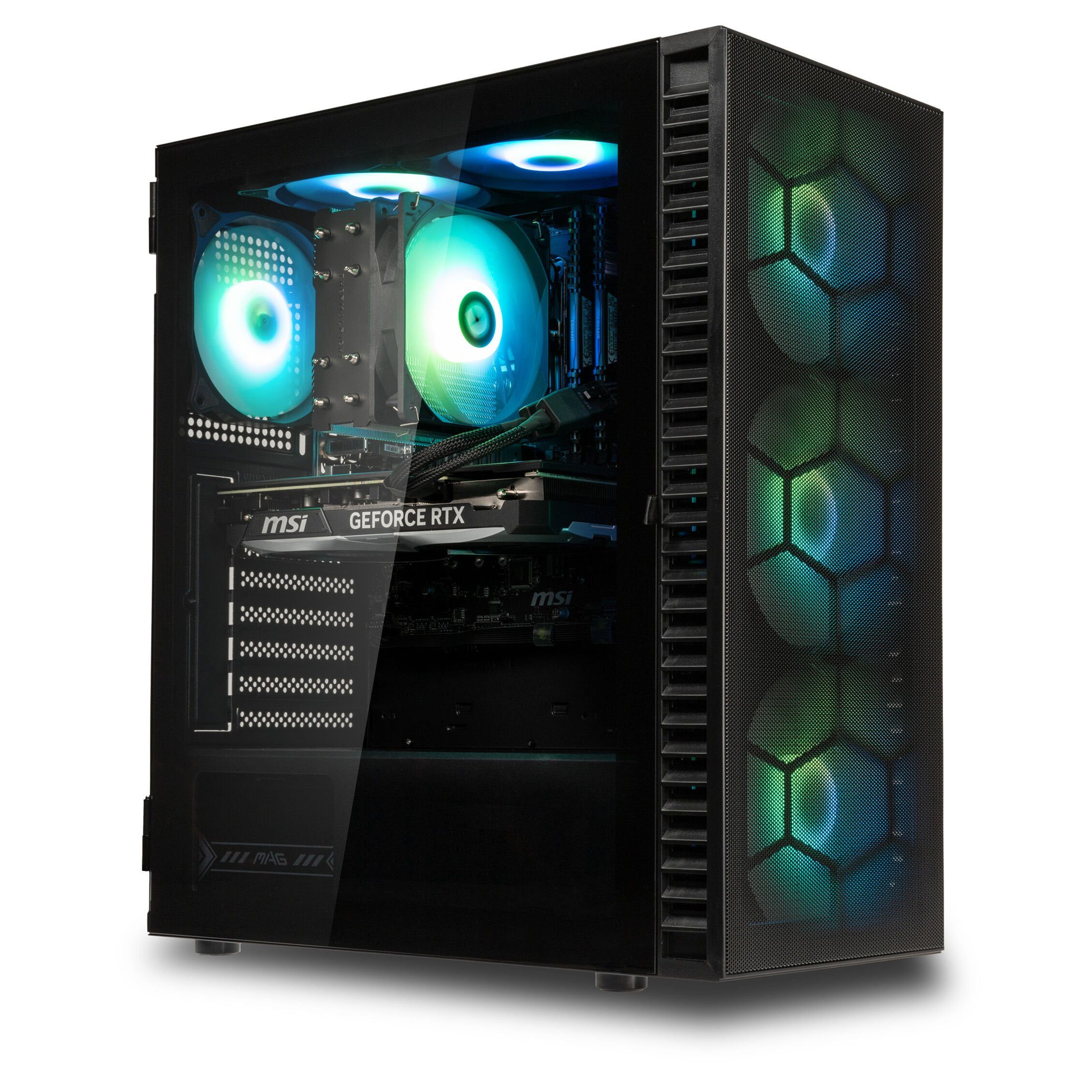 Meinpc AMD Ryzen 9 mit RTX 5070 und DDR5 Ram Gaming-PC (AMD Ryzen 9 7900, RTX 5070, 64 GB RAM, 1000 GB SSD, Luftkühlung, RGB, Gamer, Gaming)