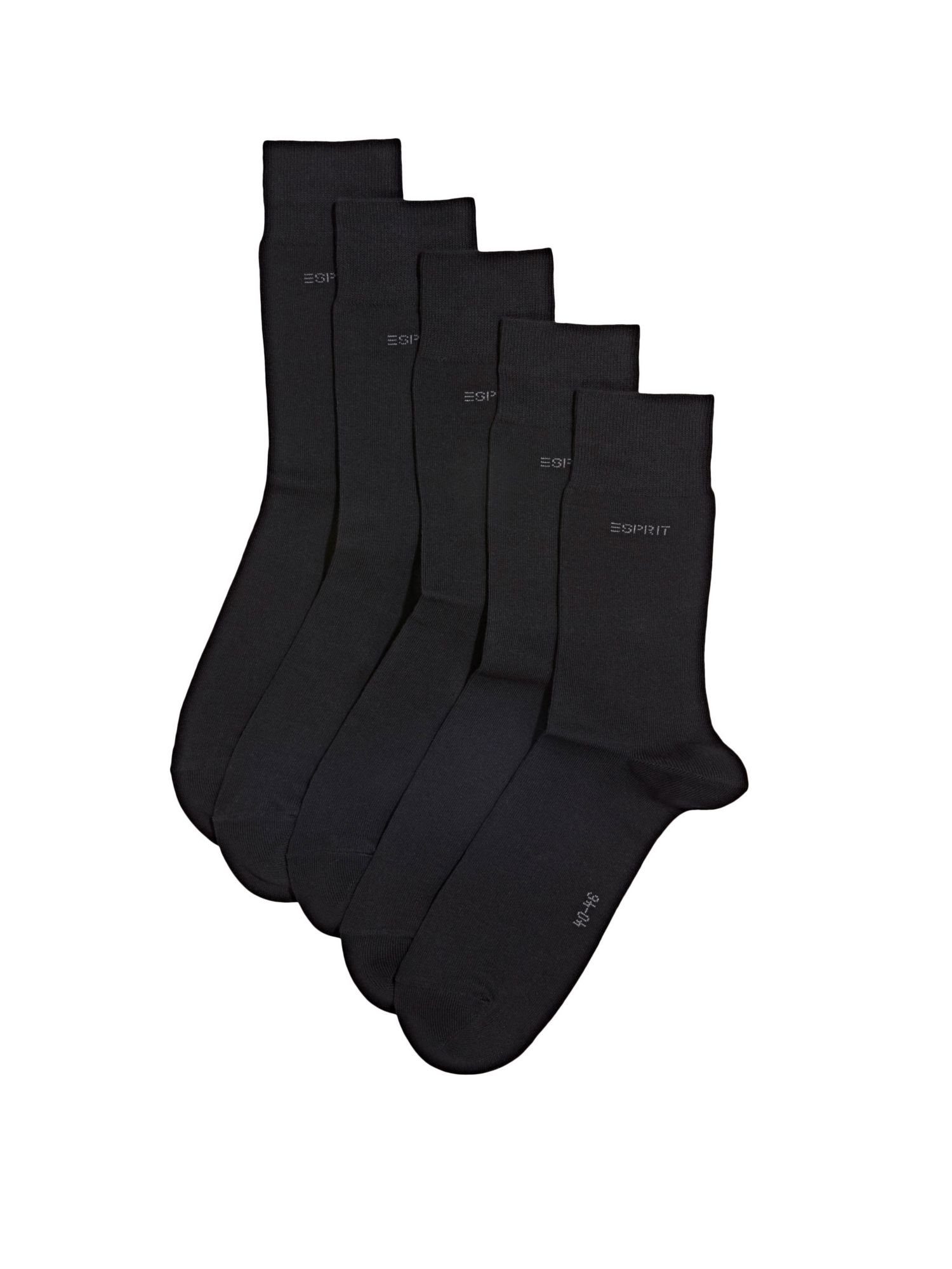 Bio-Baumwollmix Socken 5er-Pack Esprit Socken, BLACK