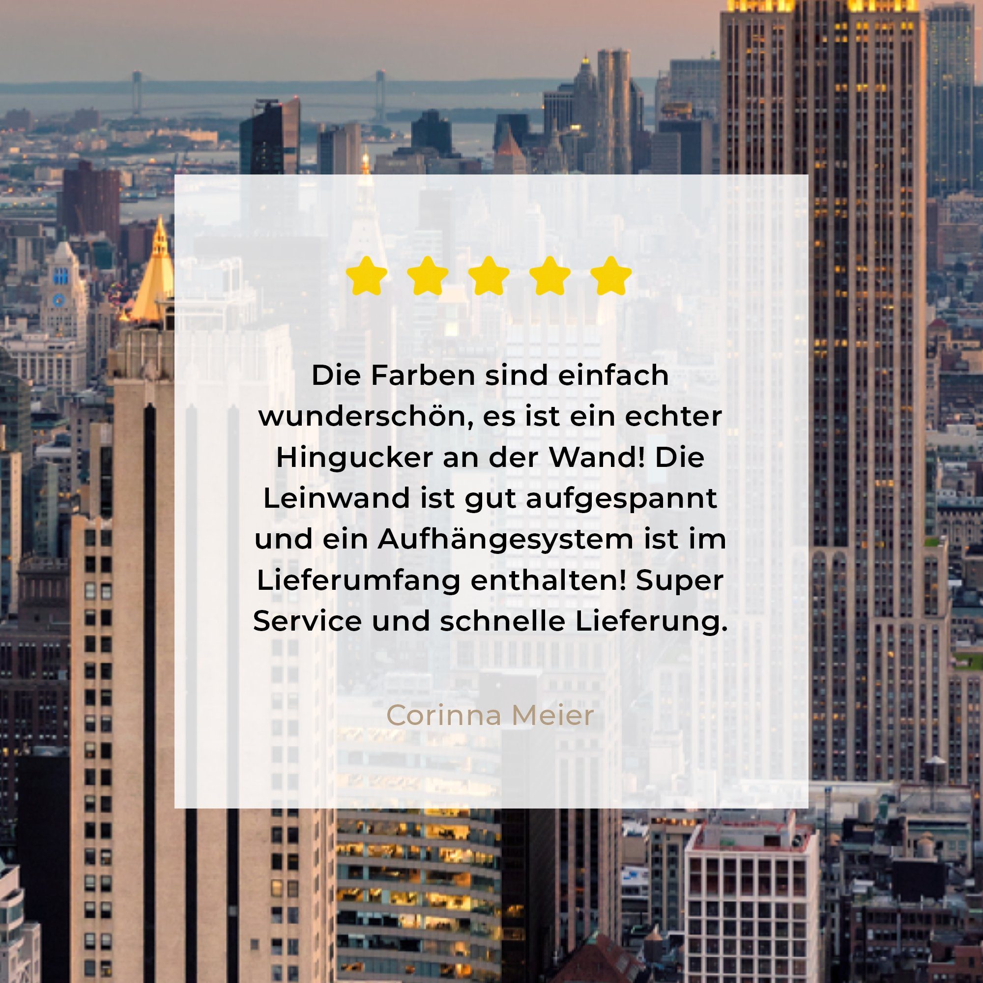 OneMillionCanvasses® Leinwandbild New York - Sonne - Skyline, Fotodruck (1 St), Leinwand Canvas Wandbild, Wanddekoration 20x30 cm – Bild 5 von 5