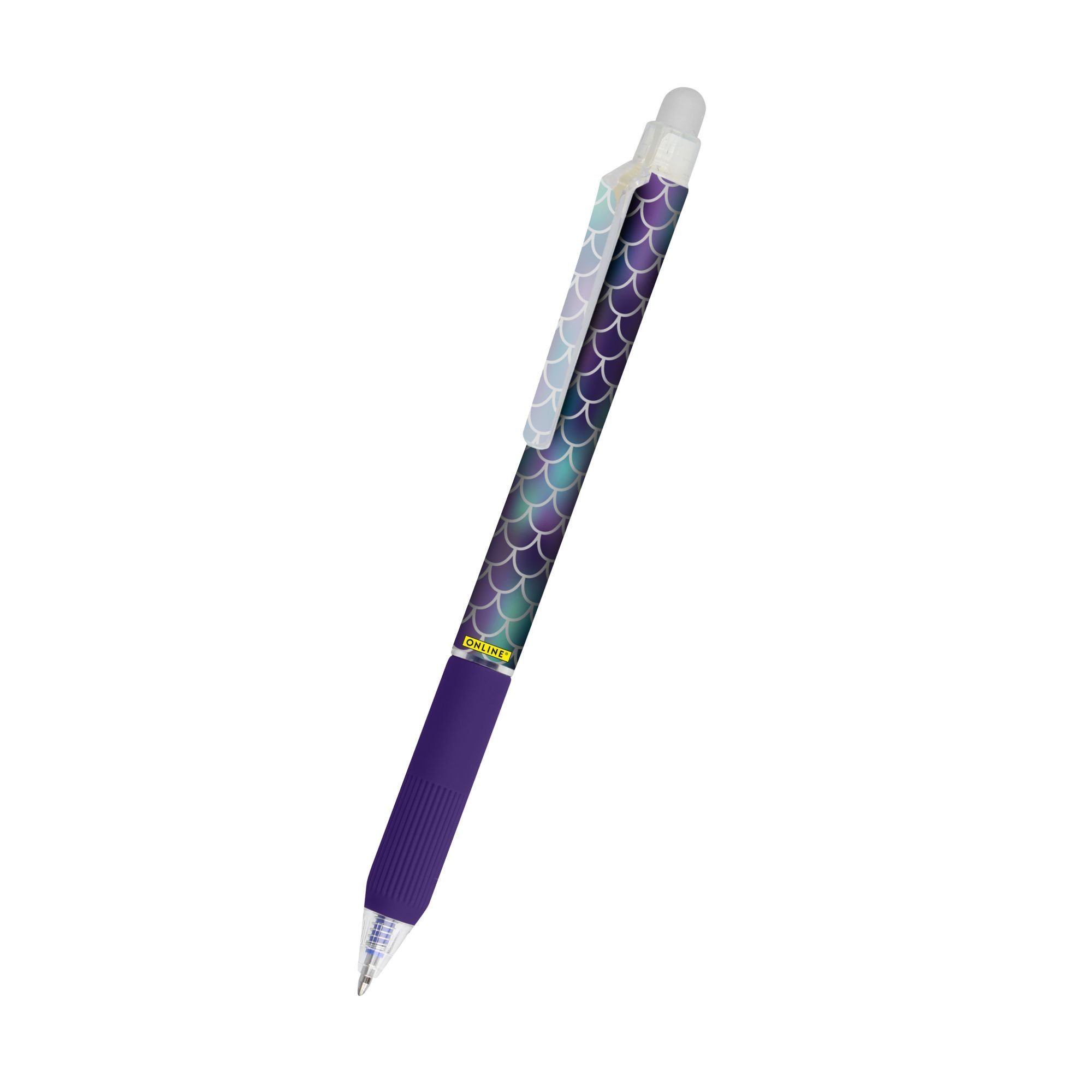 Online Pen Чернильные ручки magiXX Design, (Radierbarer Gelschreiber blau, Soft-Touch-Griffstück), Gelpen für Schüler, Studenten, Büro