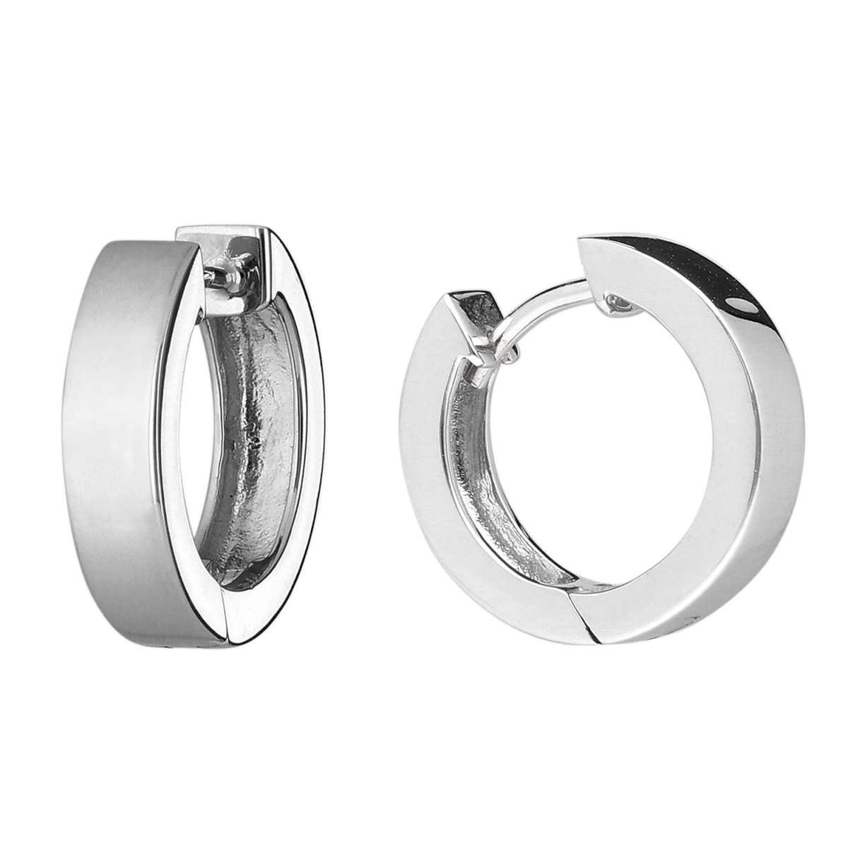 trendor Paar Creolen 41577, für Damen und Herren 925 Silber Ø 17 mm