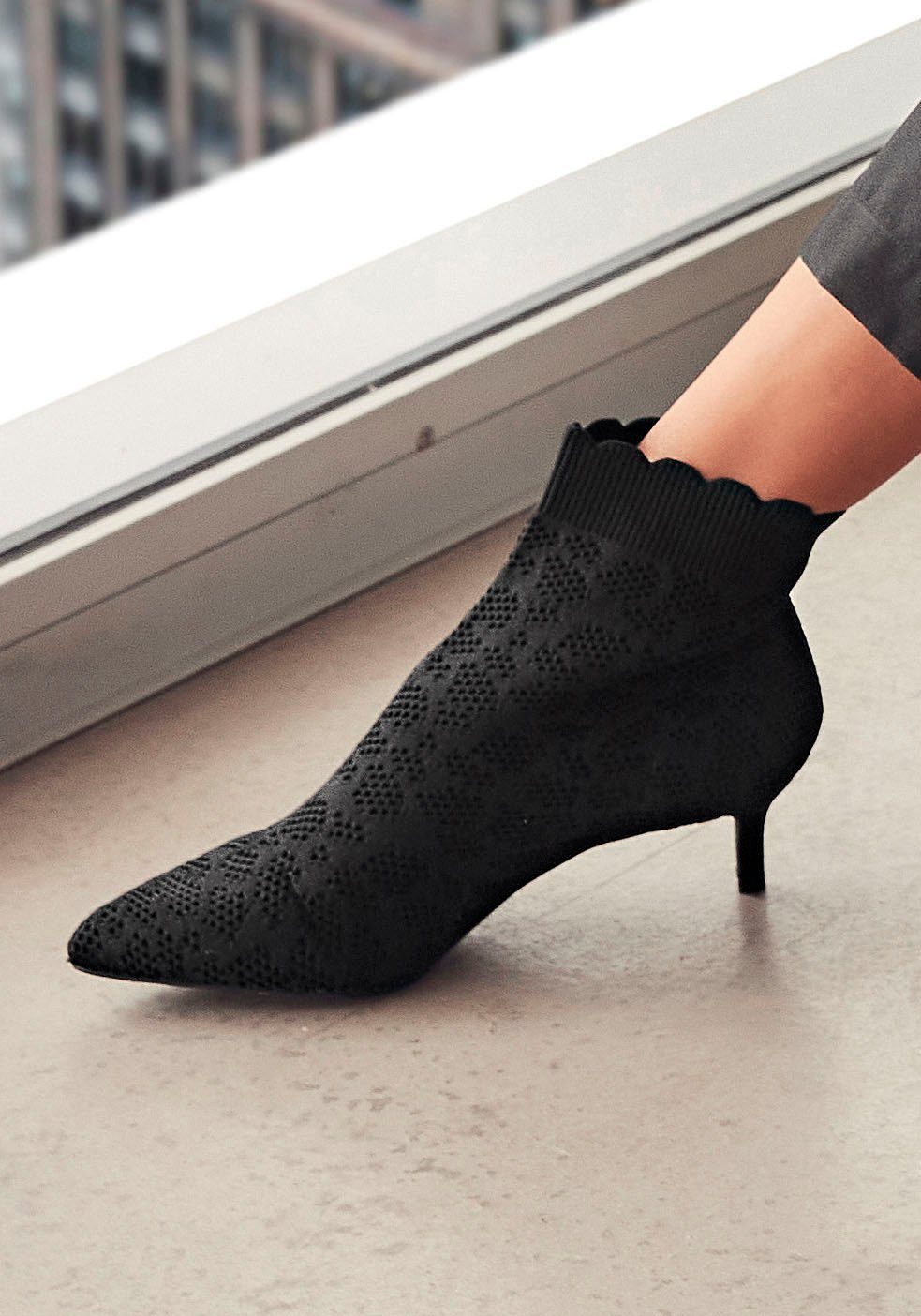 LASCANA Sock Boot, Ankleboots High Heel Stiefelette, Stiefel, kleiner Absat günstig online kaufen