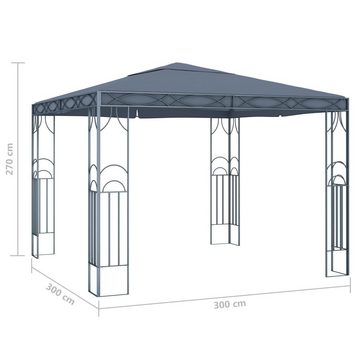 DOTMALL Pavillon Gartenzelt mit 100% Polyester Dach,Metall Gestell,300 x 300 cm