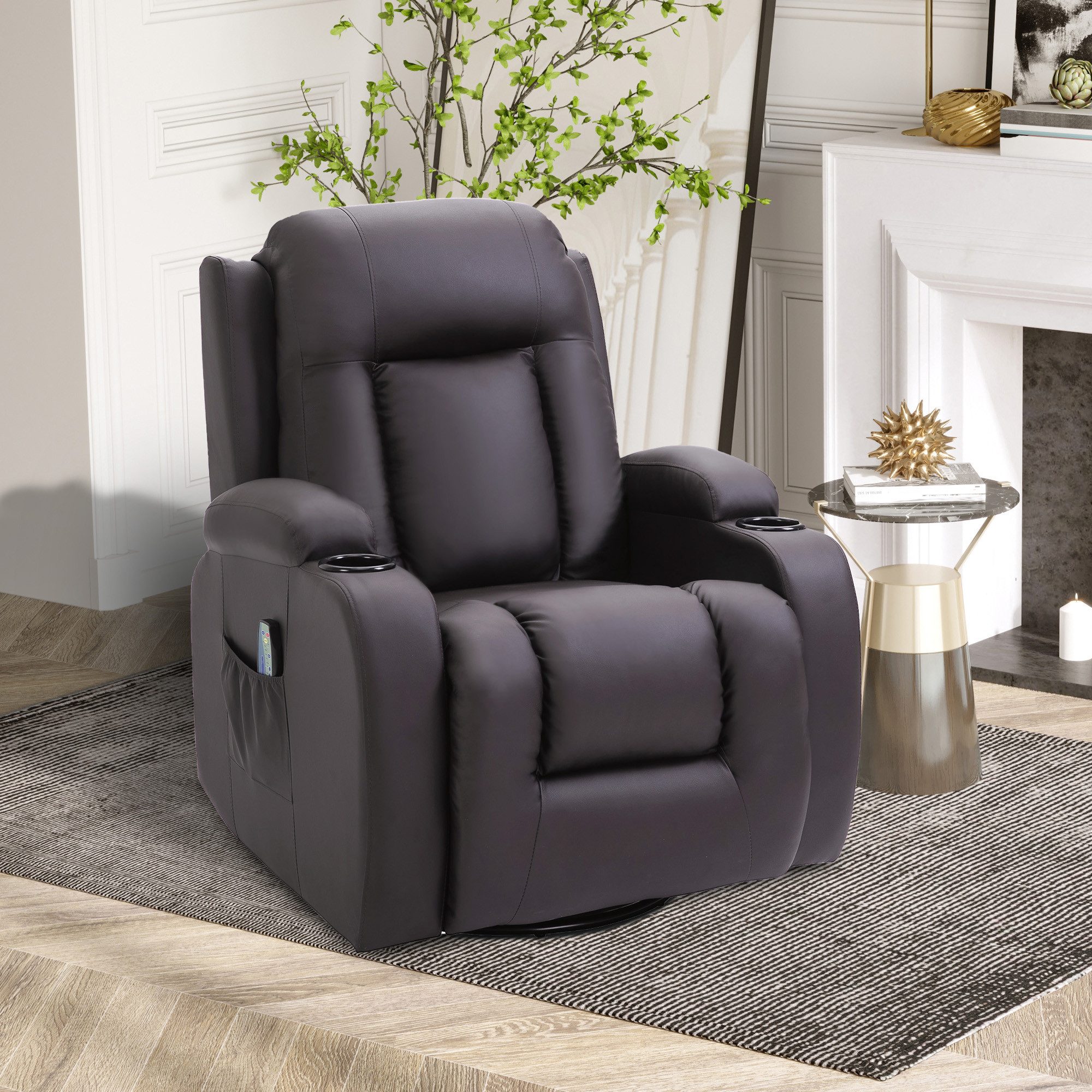HOMCOM Massagesessel Fernsehsessel mit 8 Massagemodi, günstig online kaufen