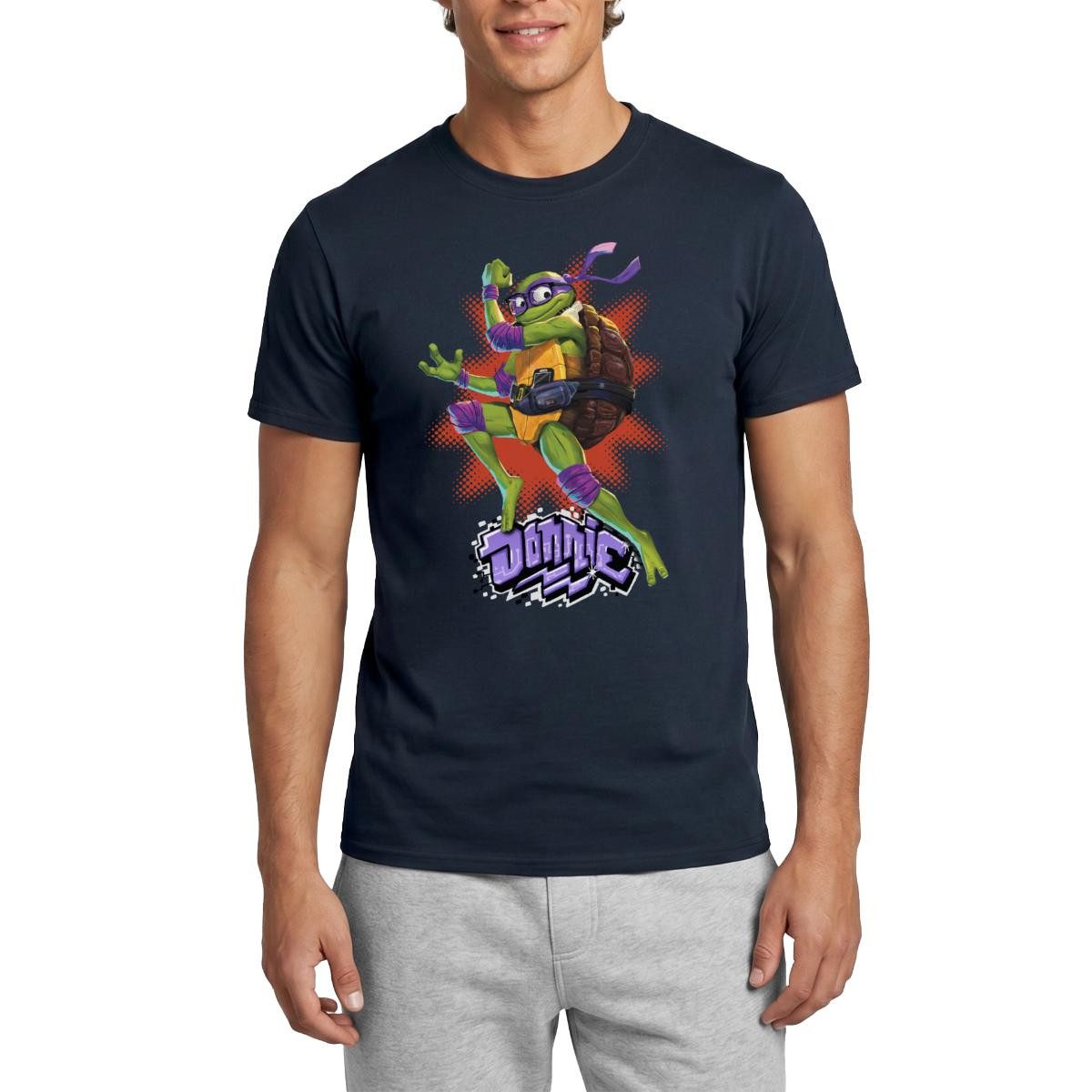T-Shirt TMNT Mutant Mayhem Turtle Donnie Männer T-Shirt