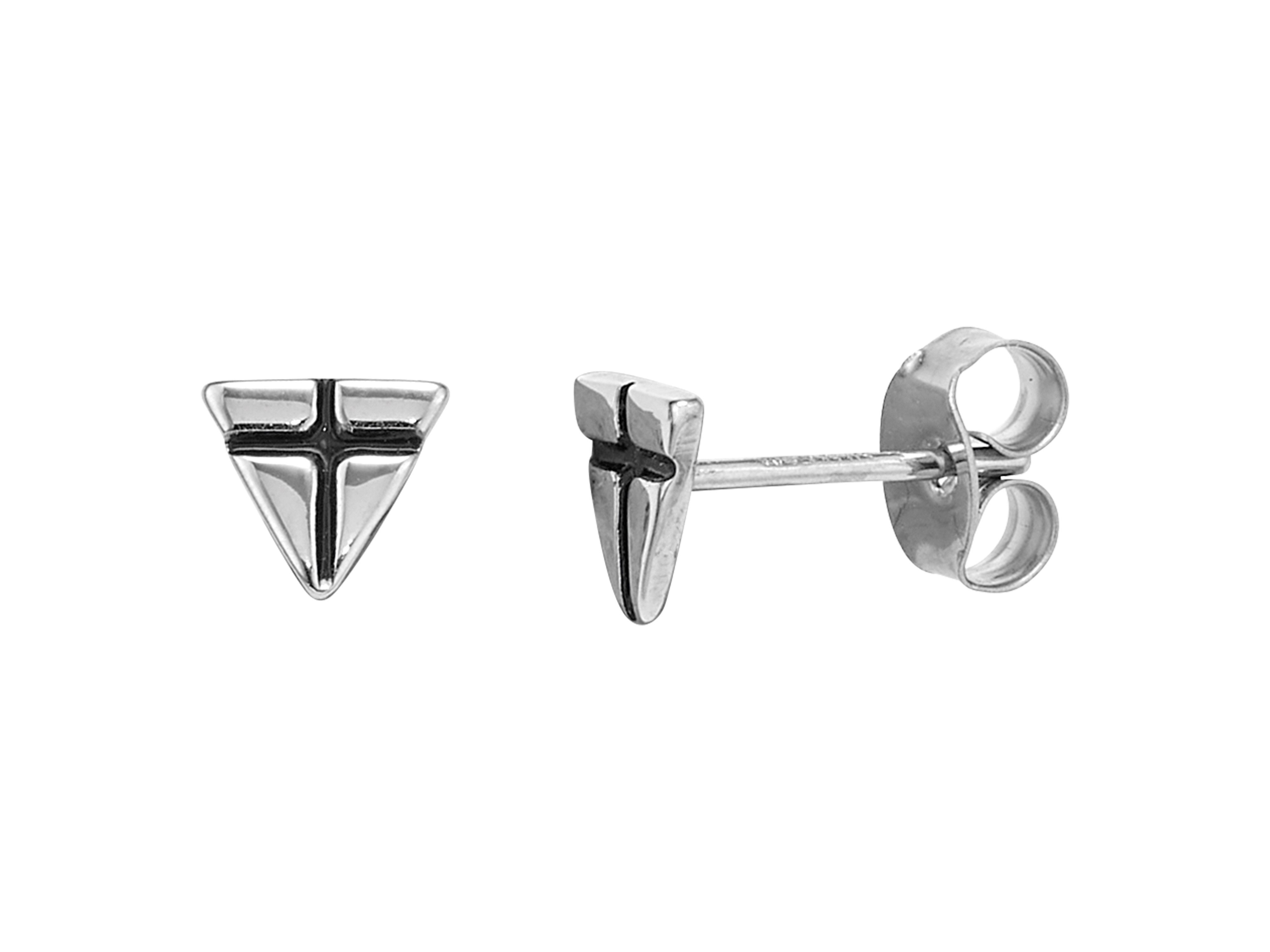 Firetti Paar Ohrstecker Schmuck Geschenk Edelstahl Ohrschmuck Ohrringe Dreieck