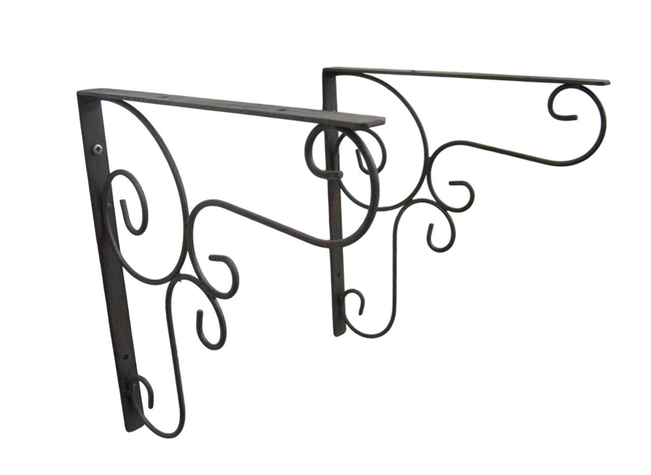 Deko-Impression Wandregalhalter Regalwinkel 2er Set Regalträger Wandkonsolen, Wandregal, Eisen, 2-tlg.