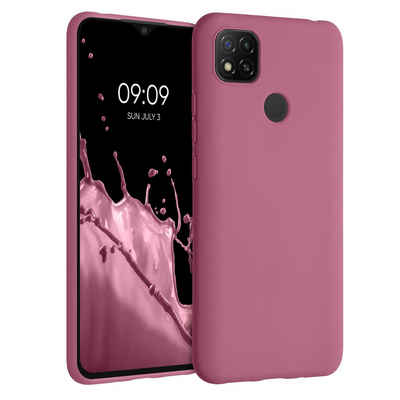 kwmobile Handyhülle Hülle für Xiaomi Redmi 9C, Hülle Silikon - Soft Handyhülle - Handy Case Cover - Dark Rose