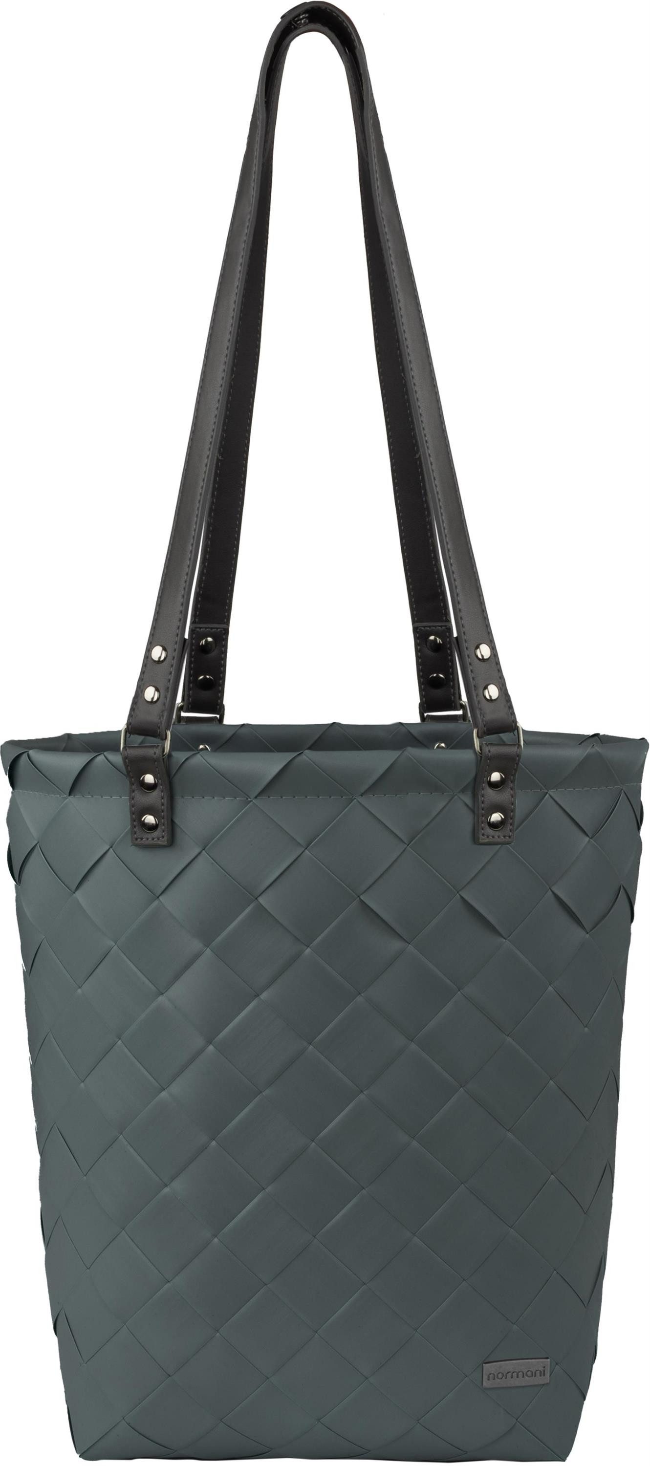 normani Einkaufskorb Tote Bag Flechtkorb 12 Liter Temara, 12 l, Handtasche aus pflegeleichtem Material