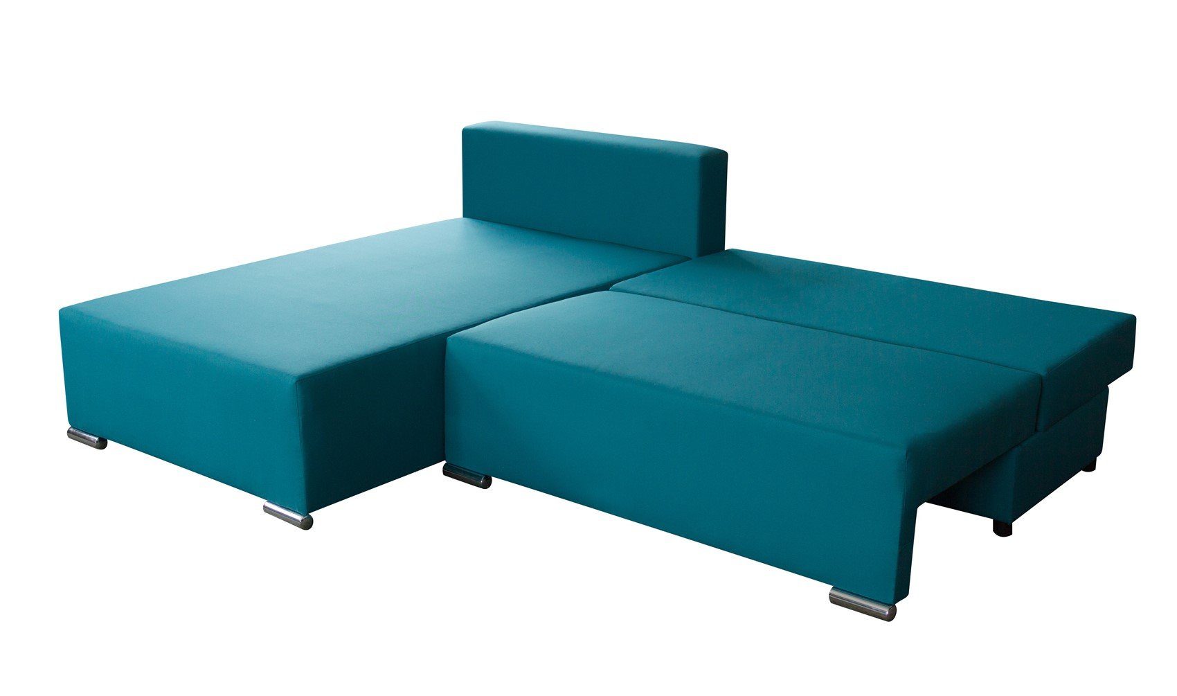 inkl. LUCY 3 Möbel mit mane, Fun inkl. Bettkasten Ecksofa und Braun-Cappuccino Schlaffunktion Sofa Rückenkissen,