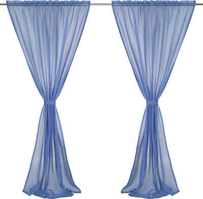 Blaue transparente Gardinen online kaufen | OTTO