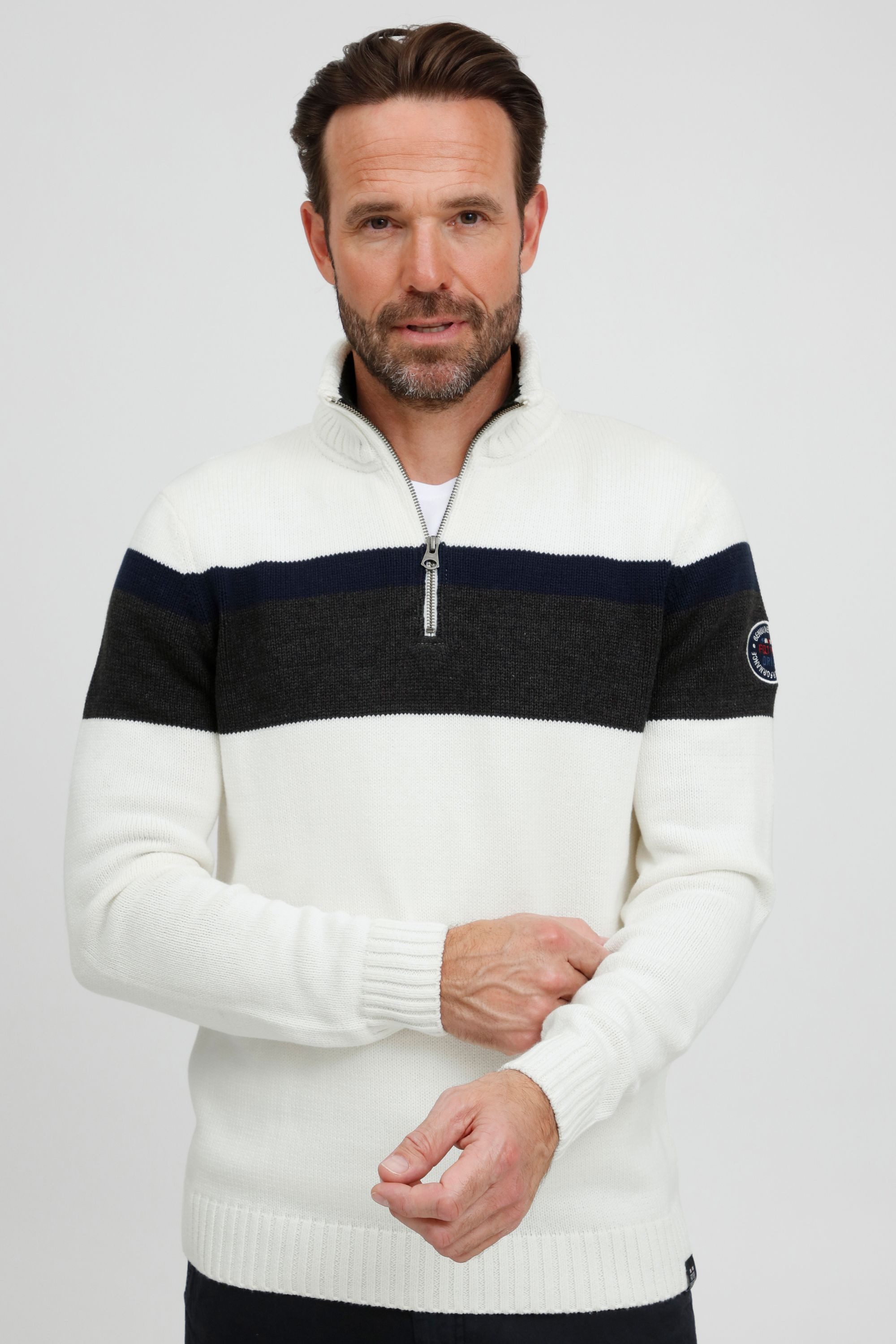 FQ1924 Troyer FQEdvin Strickpullover mit Stehkragen günstig online kaufen