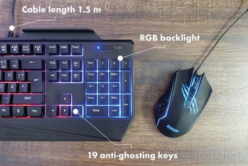 Schwaiger GT108 Gaming-Tastatur (RGB Beleuchtung)