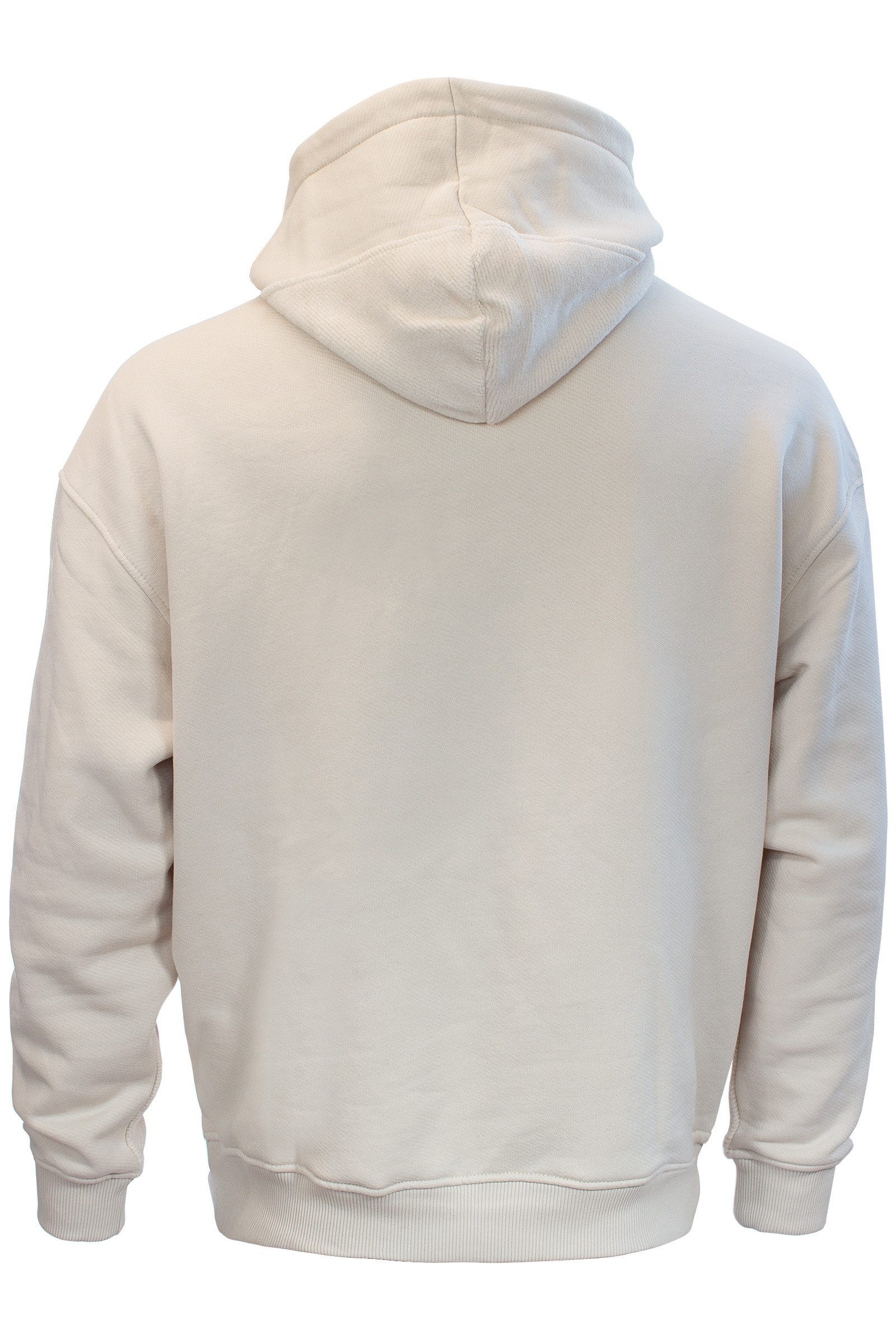 PEQUS Kapuzenpullover Pequs Herren Split Hoodie Oversize Kapuzenpulli Kapuzenjacke Beige M