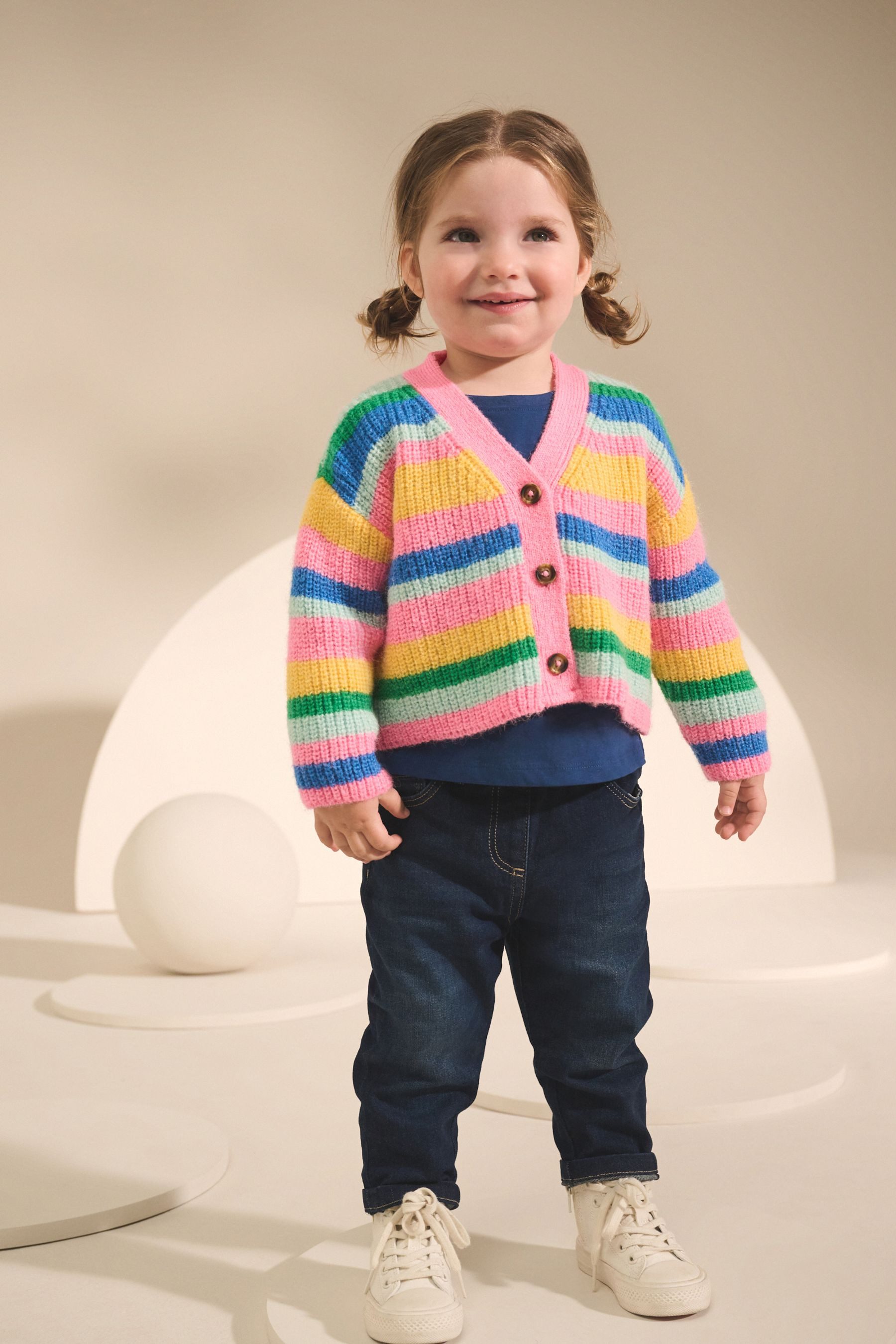 Next Strickjacke Strickjacke mit V-Ausschnitt (1-tlg)
