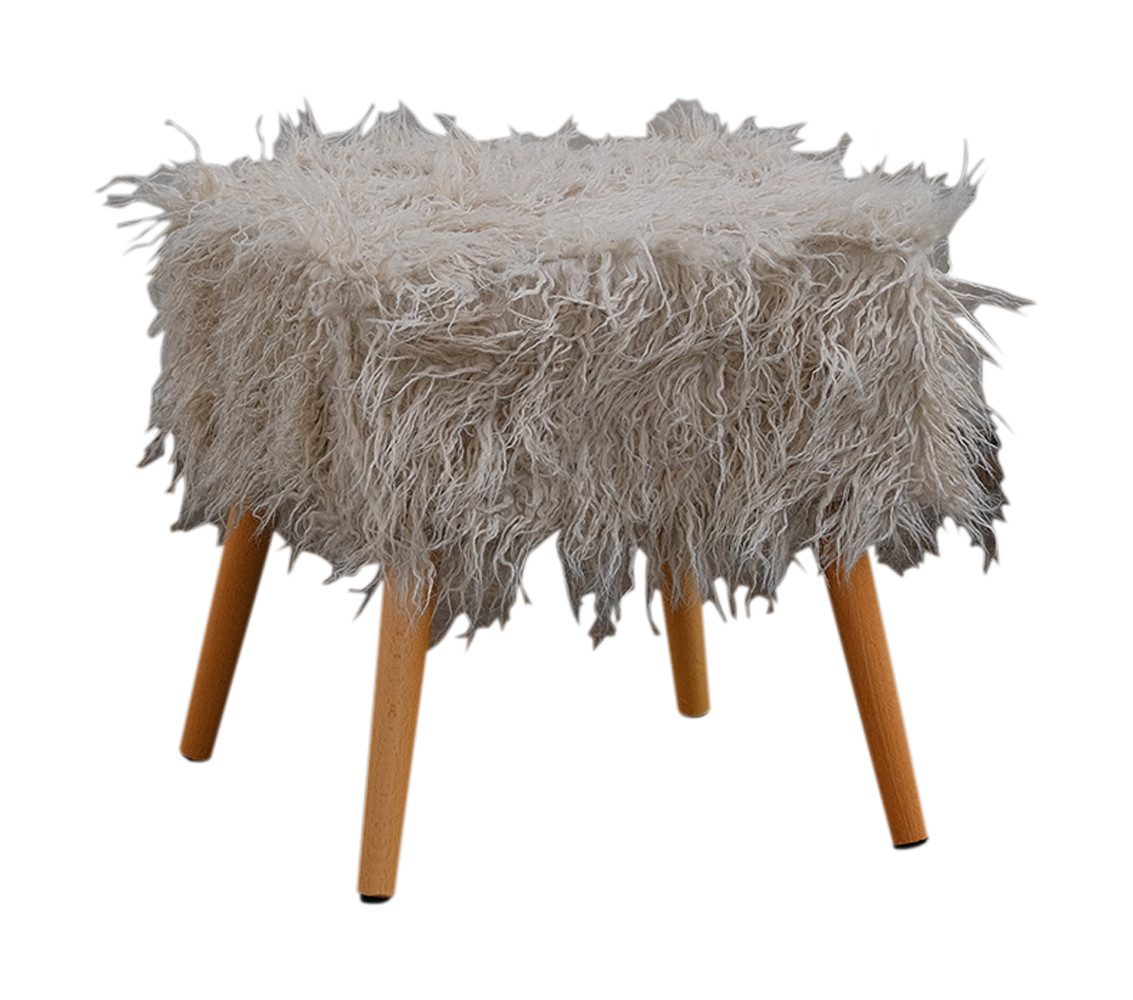KAWOLA Hocker FYNN, Fell Fellhocker verschiedene Farben günstig online kaufen