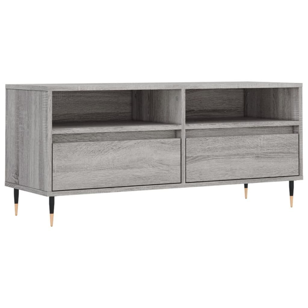 vidaXL TV-Schrank TV-Schrank Grau Sonoma 100x34,5x44,5 cm Holzwerkstoff (1- günstig online kaufen