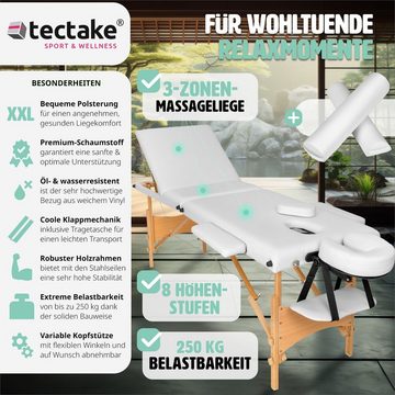 tectake Massageliege Daniel (Set, 1-St., mit Tragetasche)